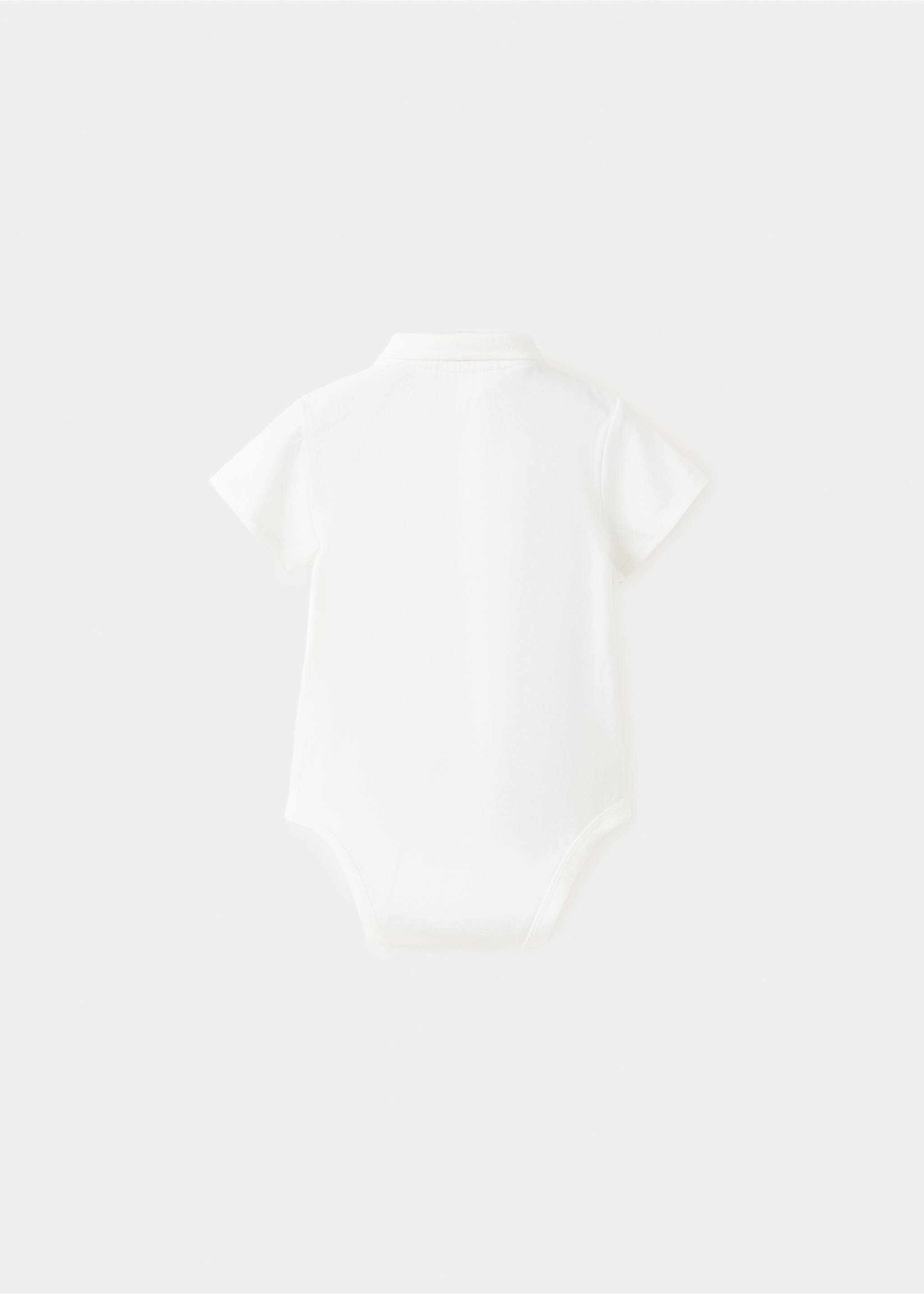 Body algodón polo - Reverso del artículo, Blanco roto. Ref: 27025960-00.
