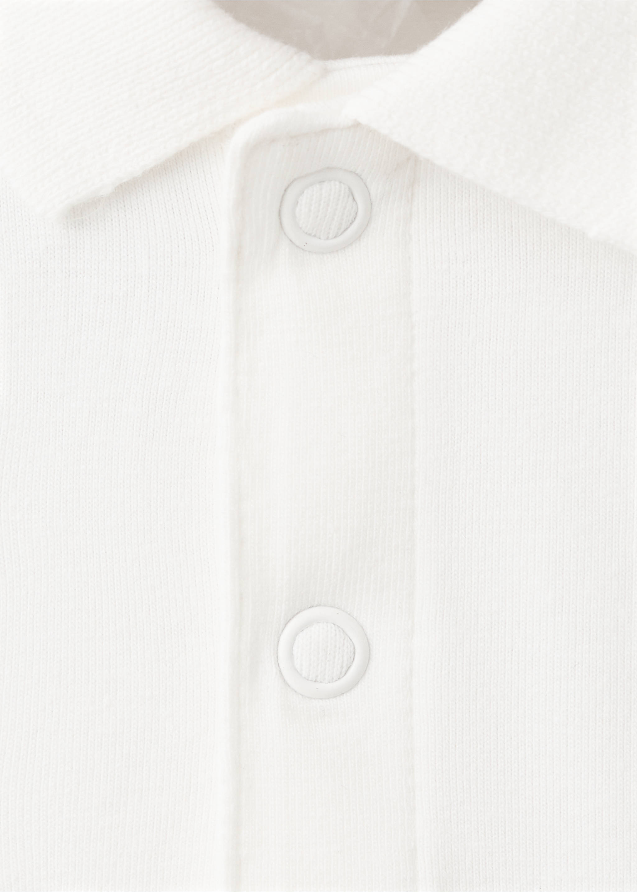 Body algodón polo - Detalle del artículo 0, Blanco roto. Ref: 27025960-00.