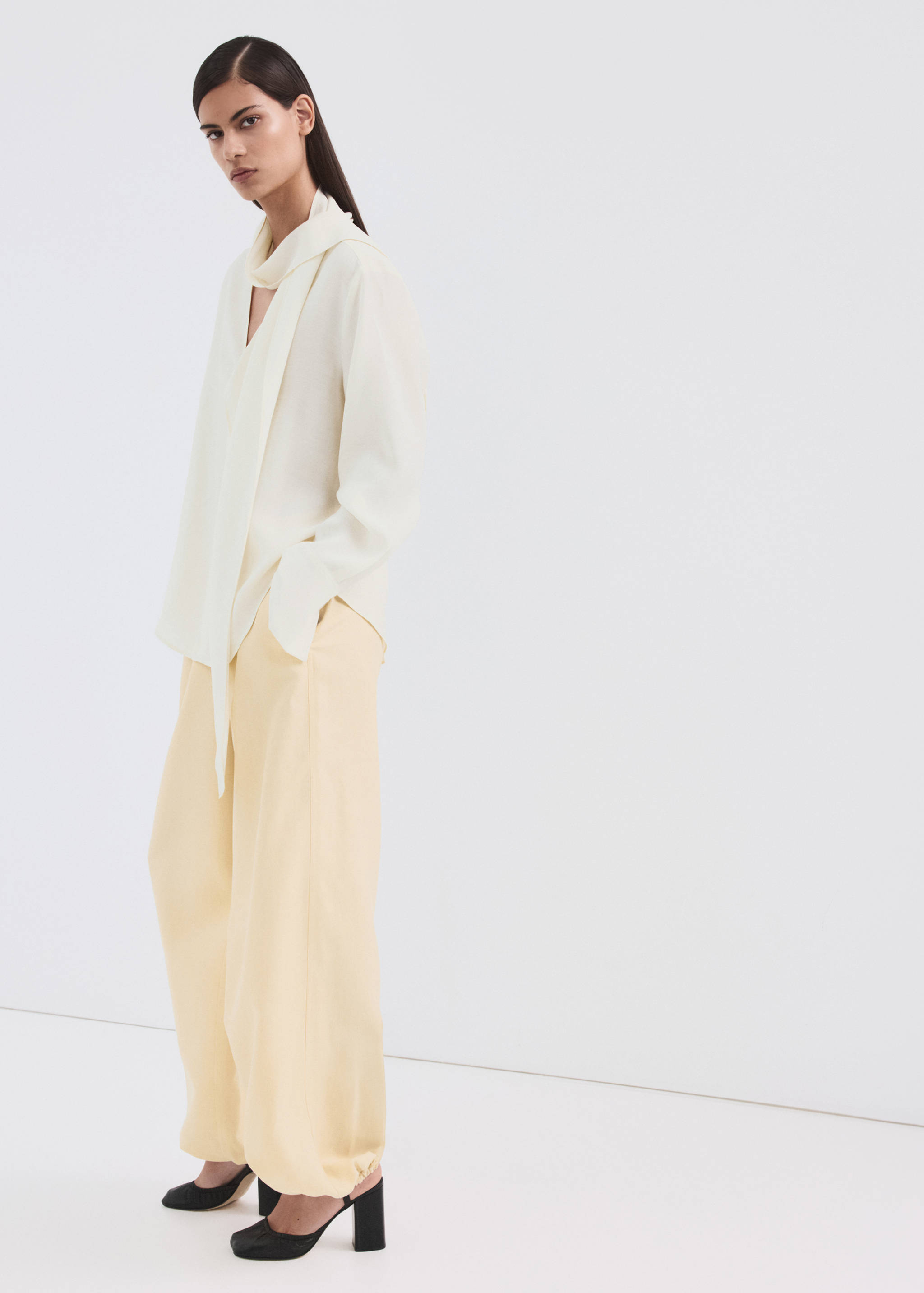 Lyocell harem trousers - General plane