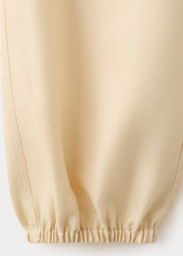 Lyocell harem trousers — Ecru