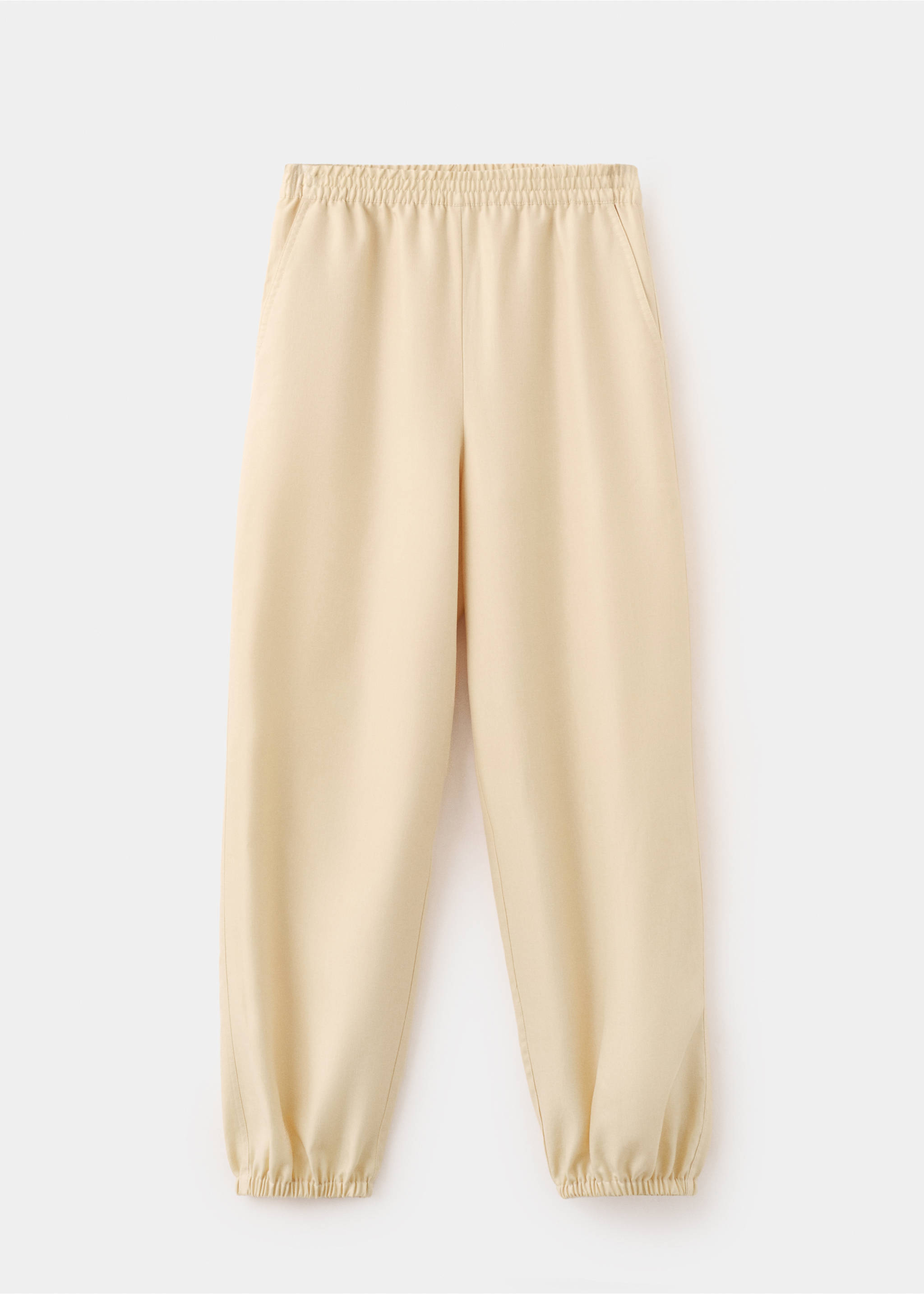 Lyocell harem trousers - Article without model, Ecru. Ref: 27025961-00.