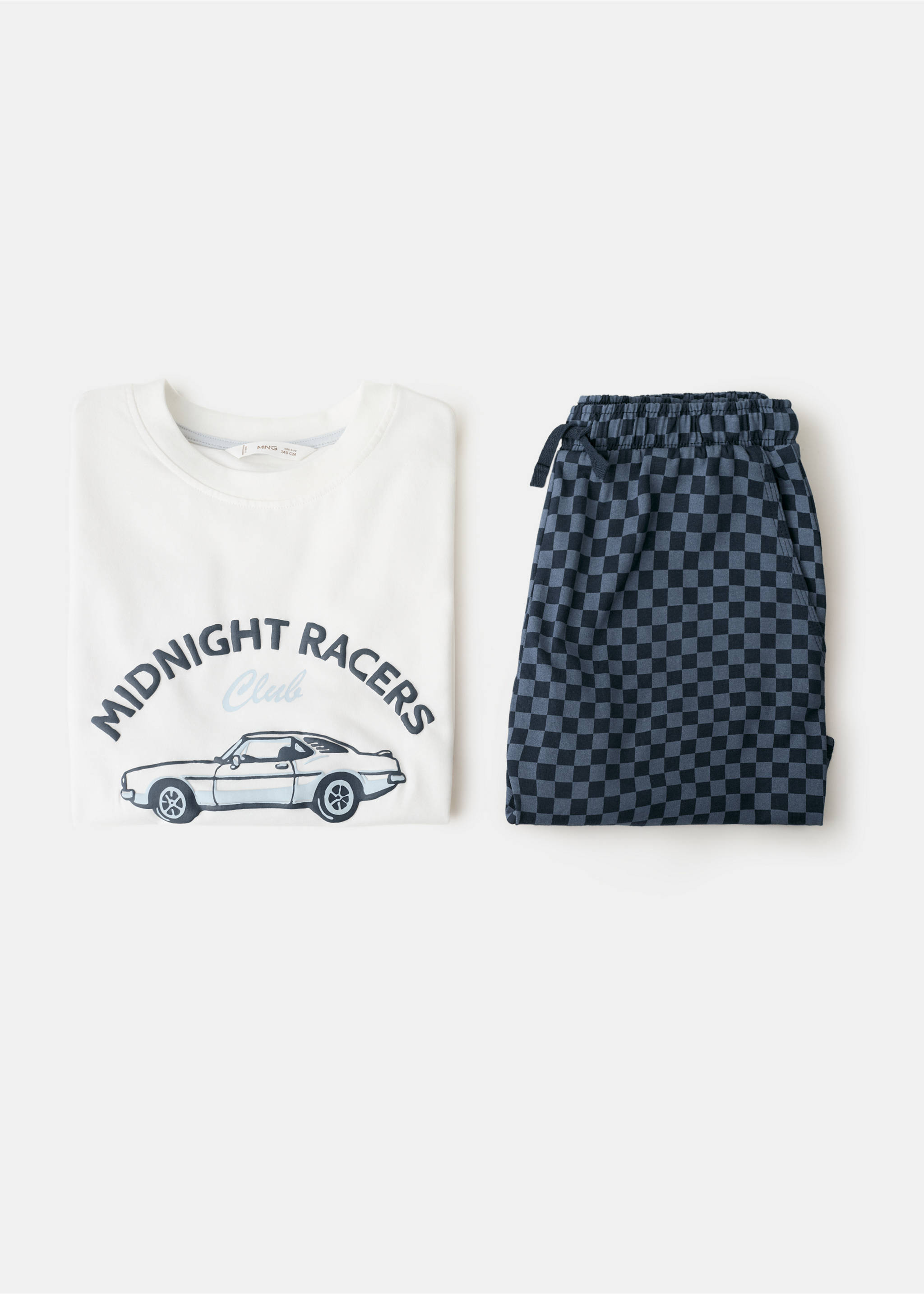 Pijama curt combinat - Detall de l'article 8, Blanc trencat. Ref: 27025964-00.