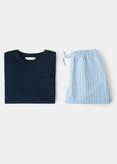 Short pyjama set — Navy 4