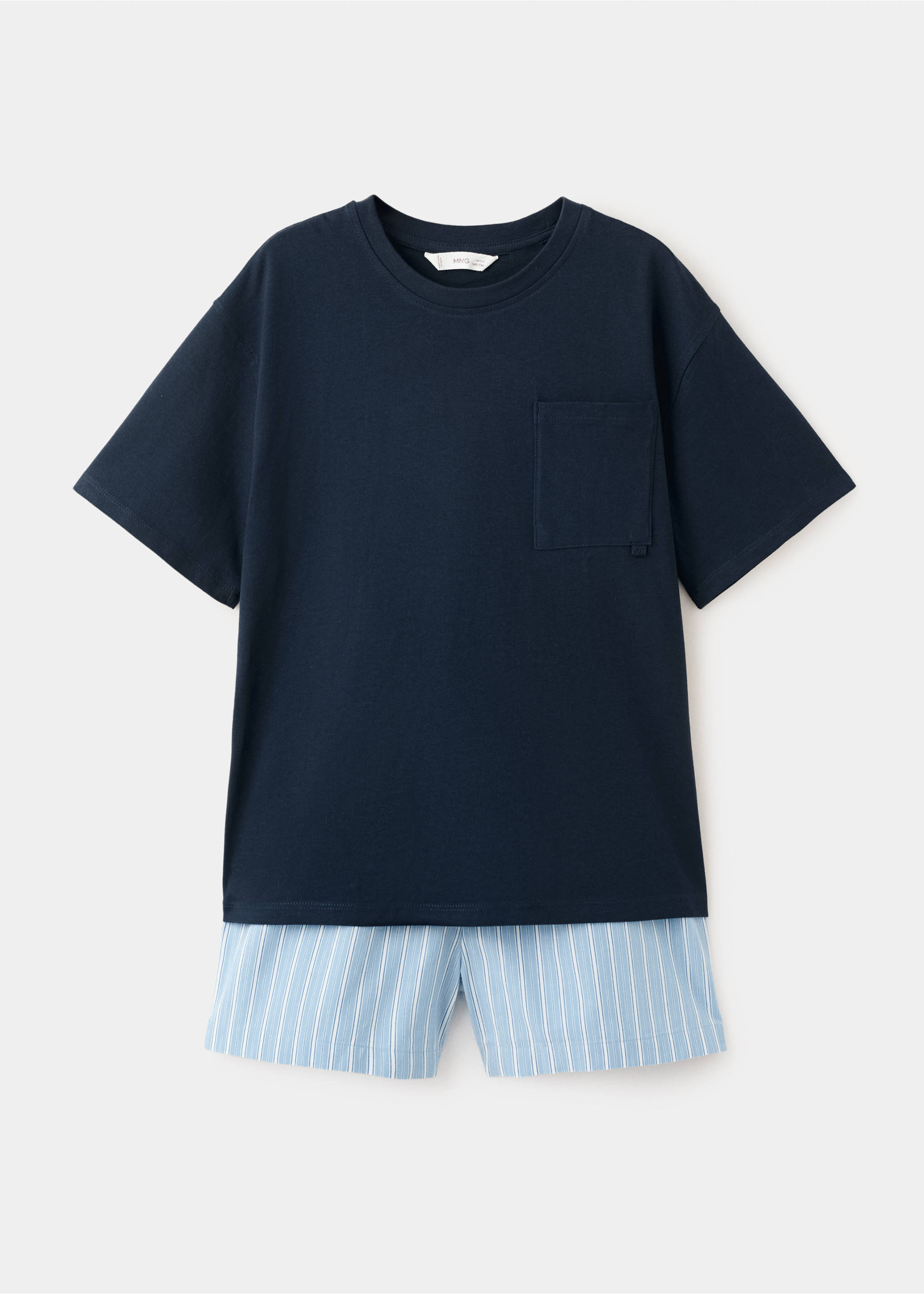 Short pyjama set - Article without model, Navy. Ref: 27025967-00.