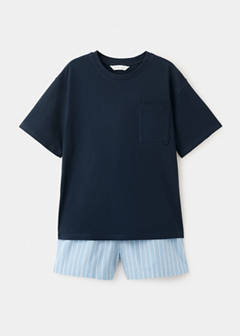 Short pyjama set — Navy 1