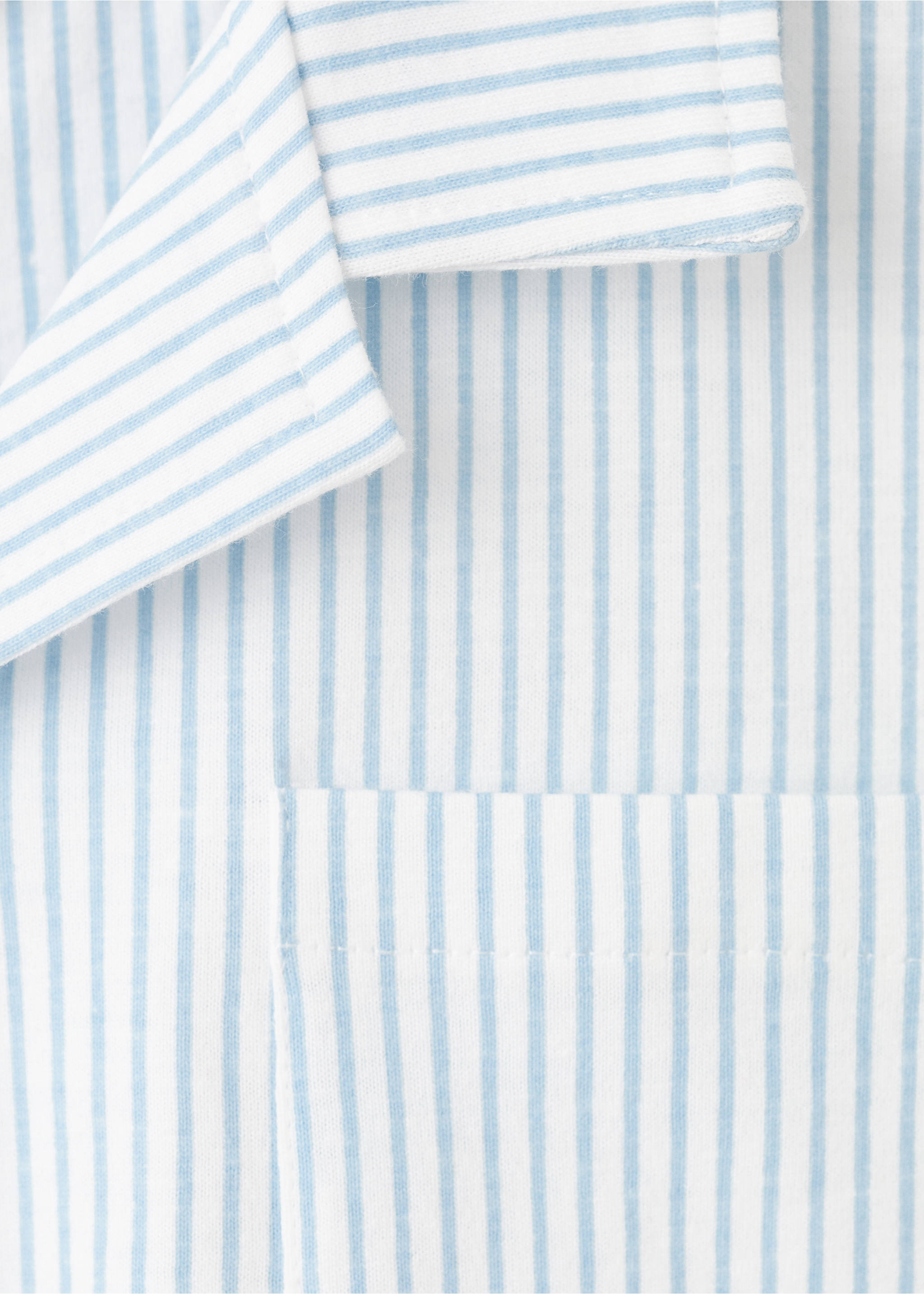 Pijama curt ratlles - Detall de l'article 8, Blau. Ref: 27025968-00.