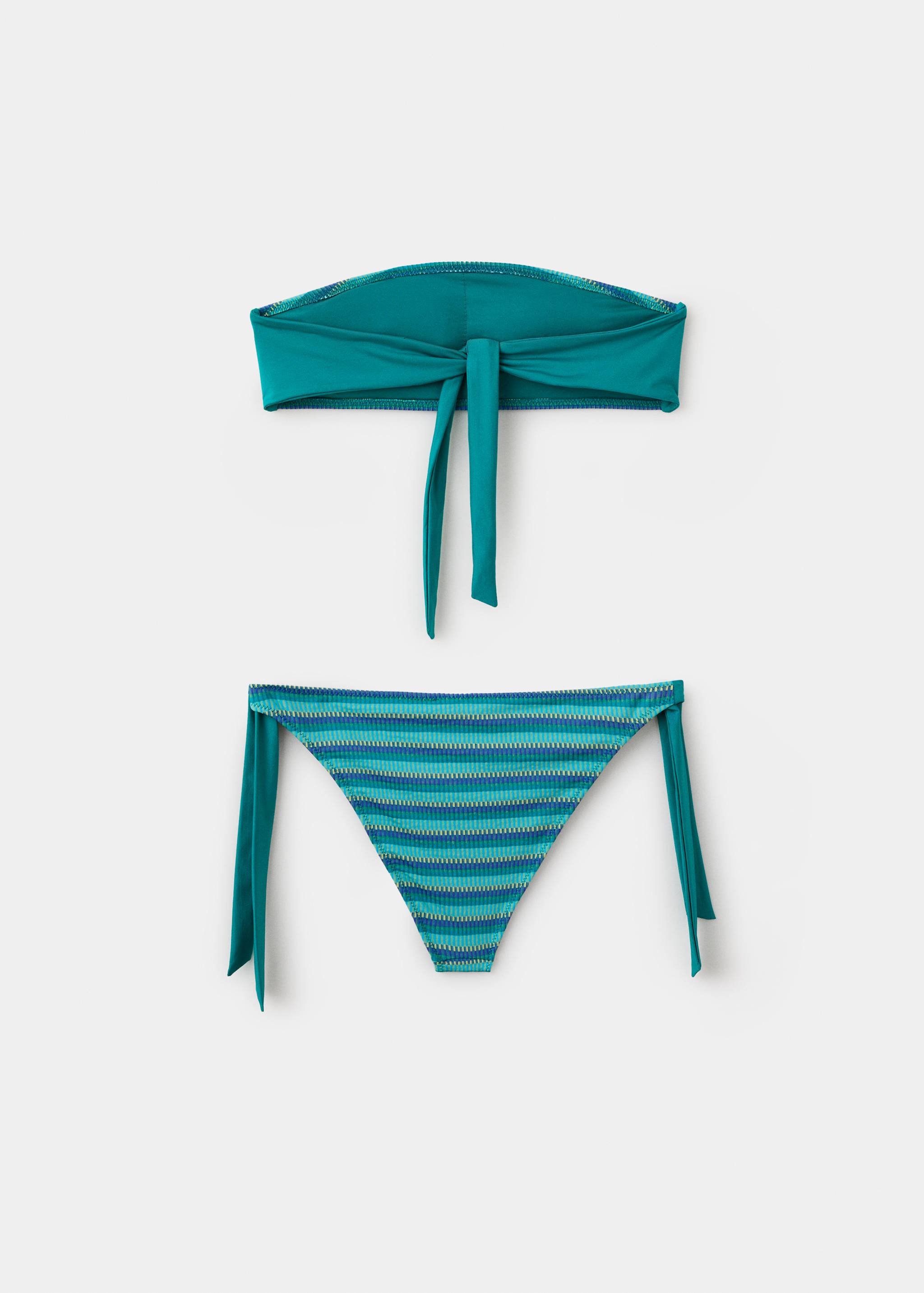 Bandeau bikini with mid-rise briefs - Reverse of the article