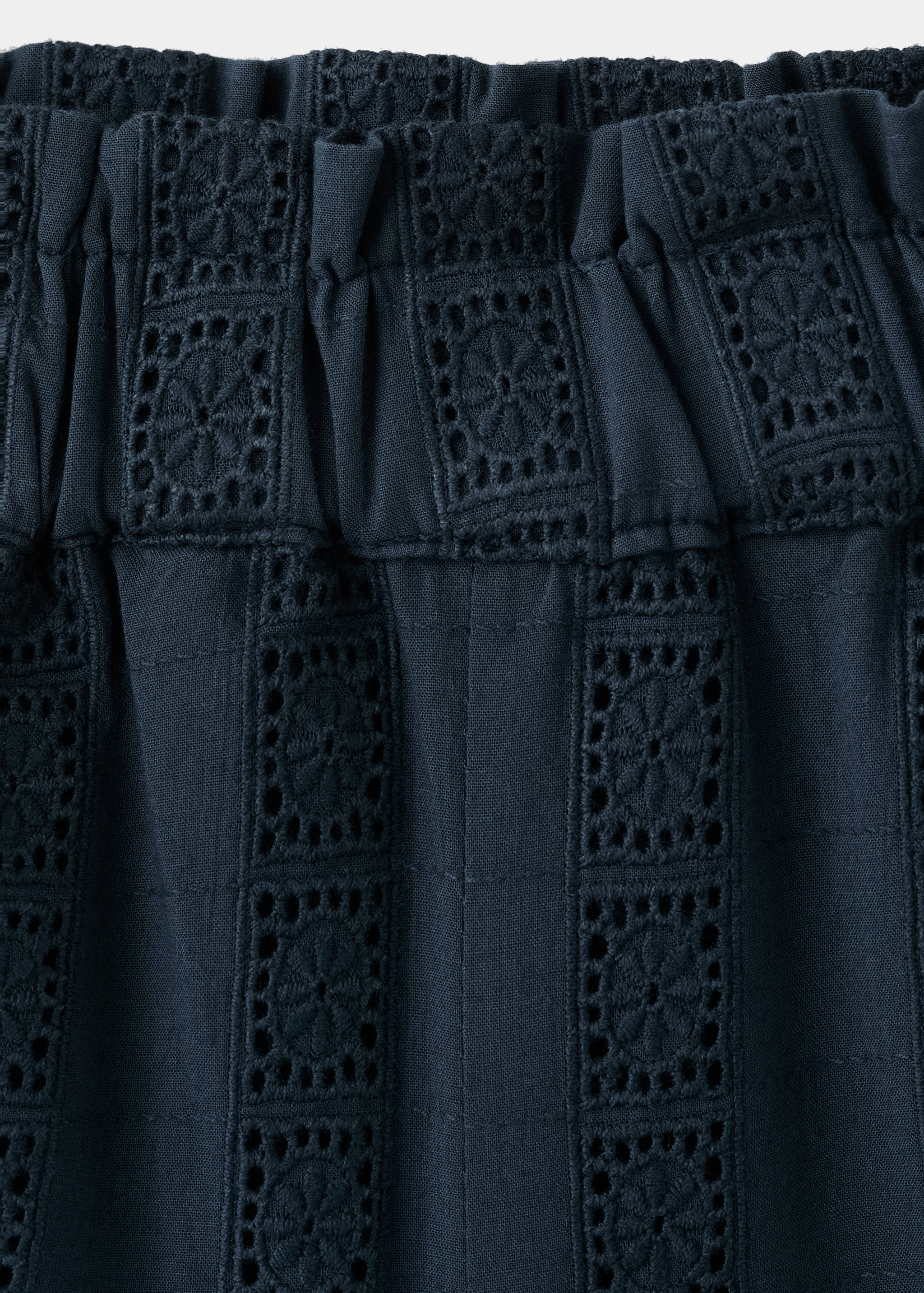 Cotton trousers with embroidered details - Details of the article 8