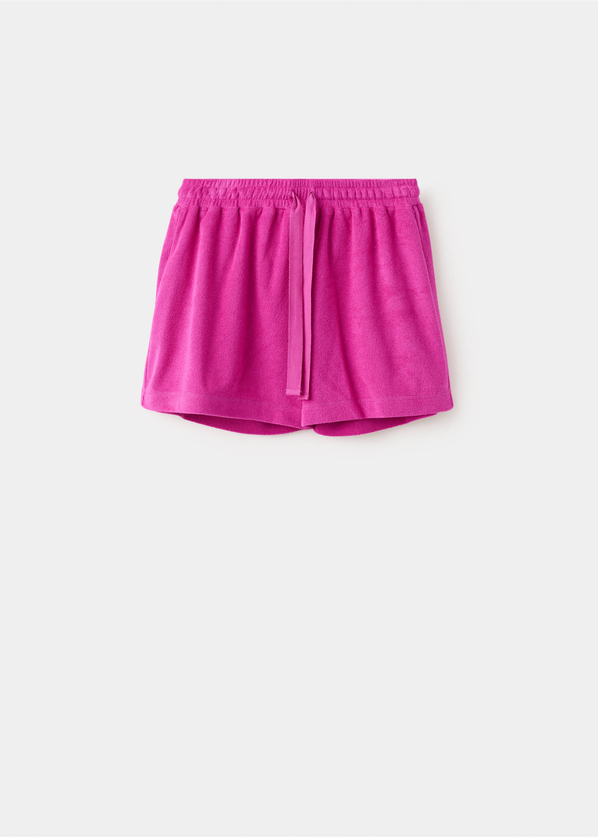 Terry cotton shorts - Article without model, Fuchsia. Ref: 27025972-00.
