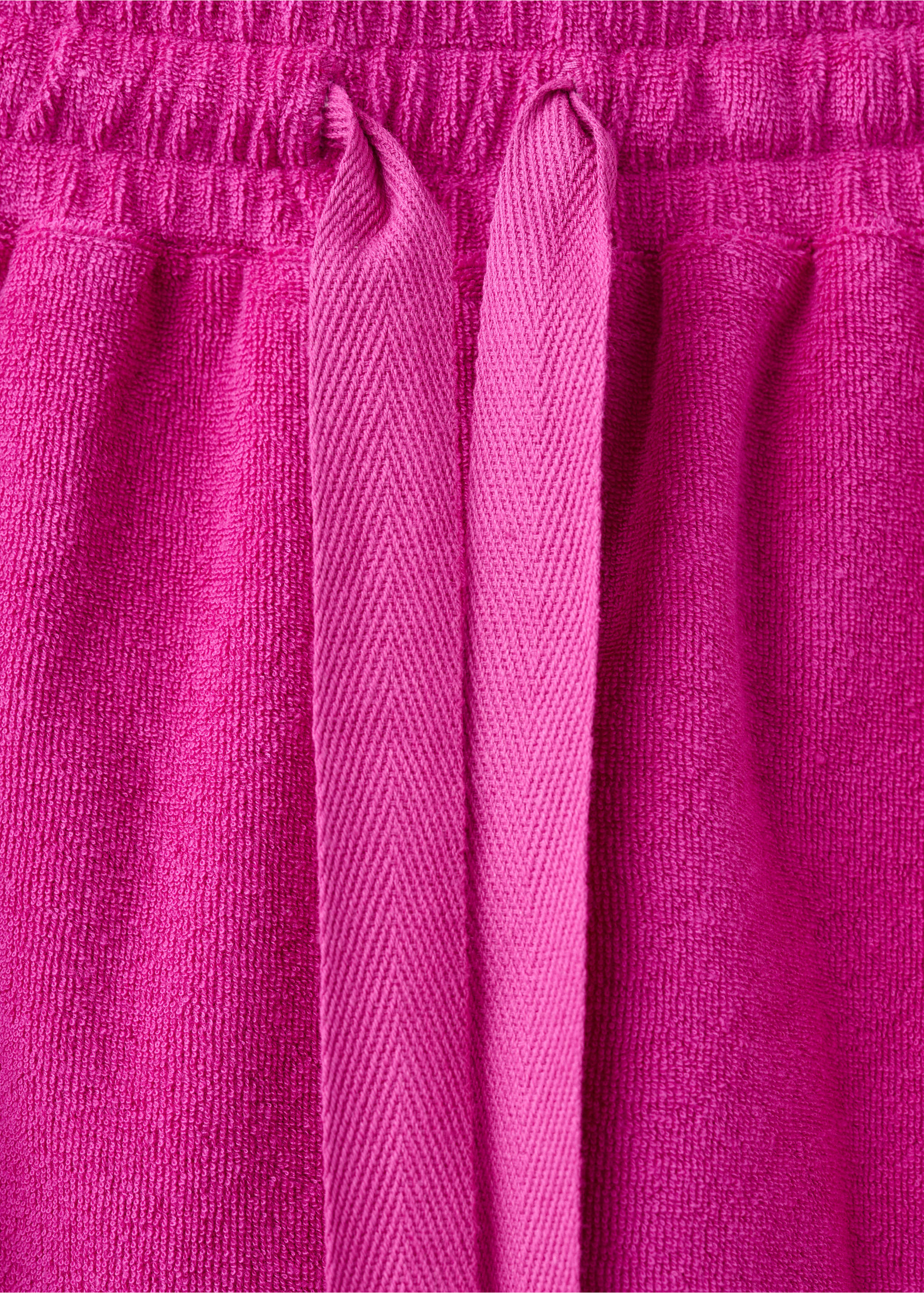 Terry cotton shorts - Details of the article 8, Fuchsia. Ref: 27025972-00.