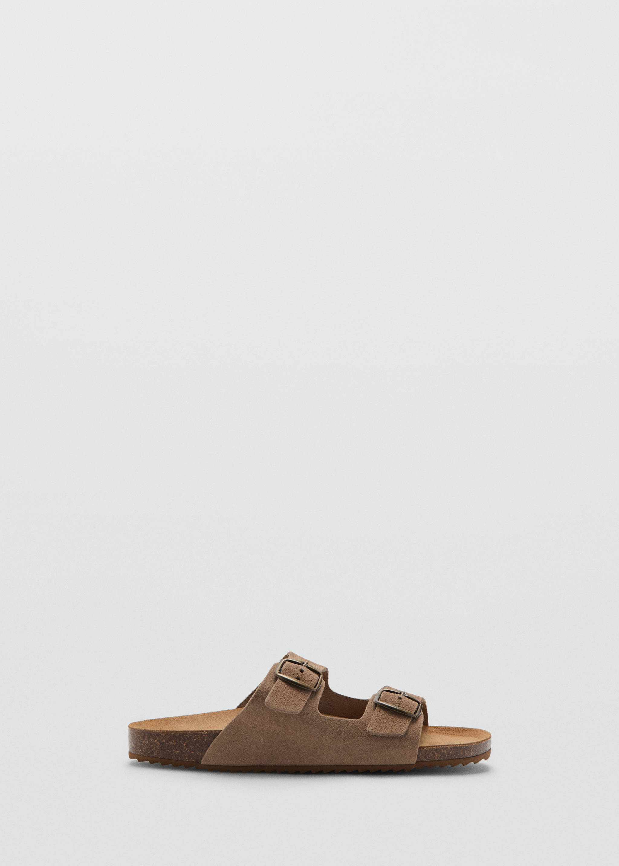 Кожаные шлепанцы с пряжками - Изделие без модели