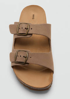 Buckle leather sandals — Medium Brown 5