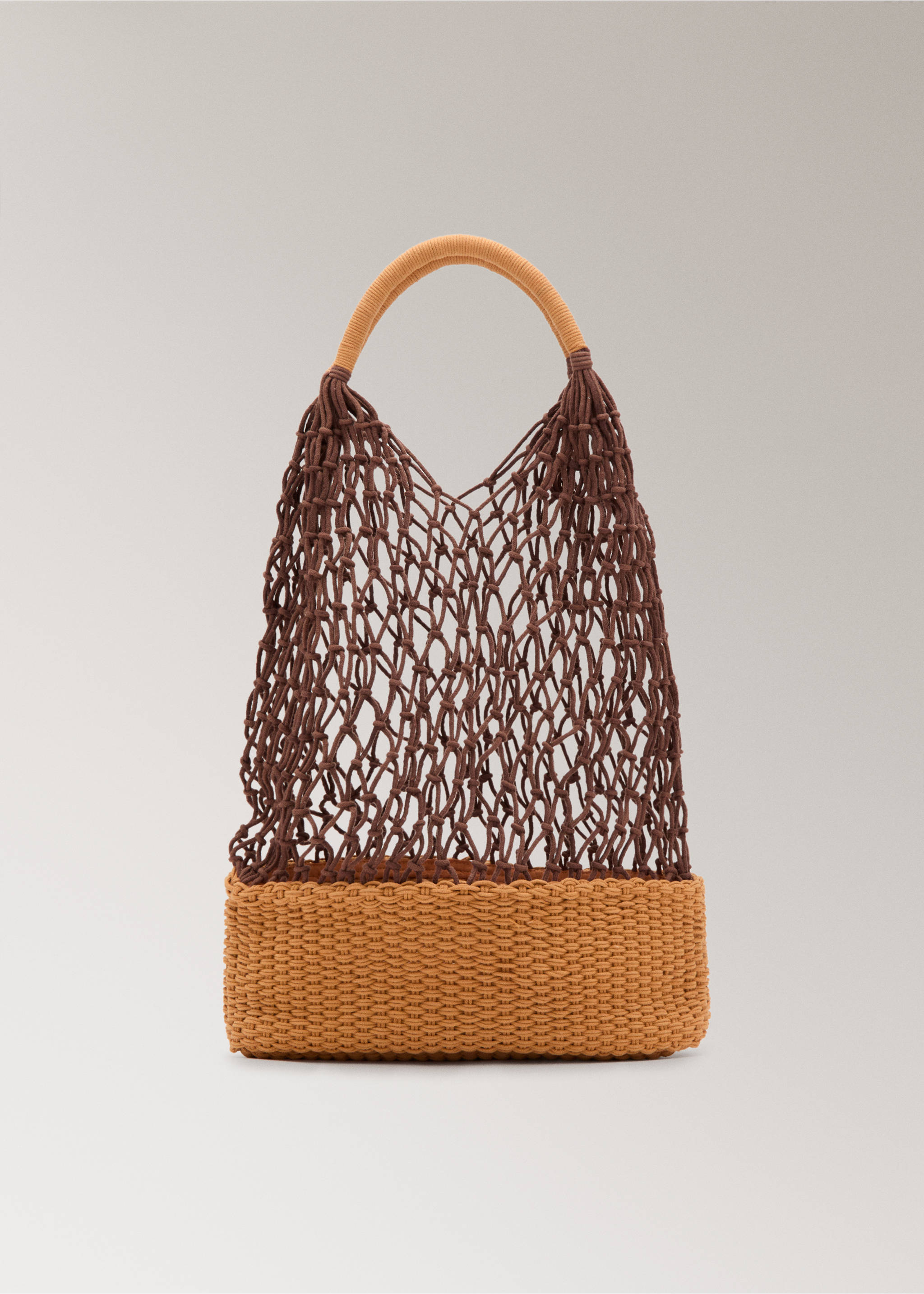 Cotton shoulder bag - Article without model, Brown. Ref: 27025976-00.