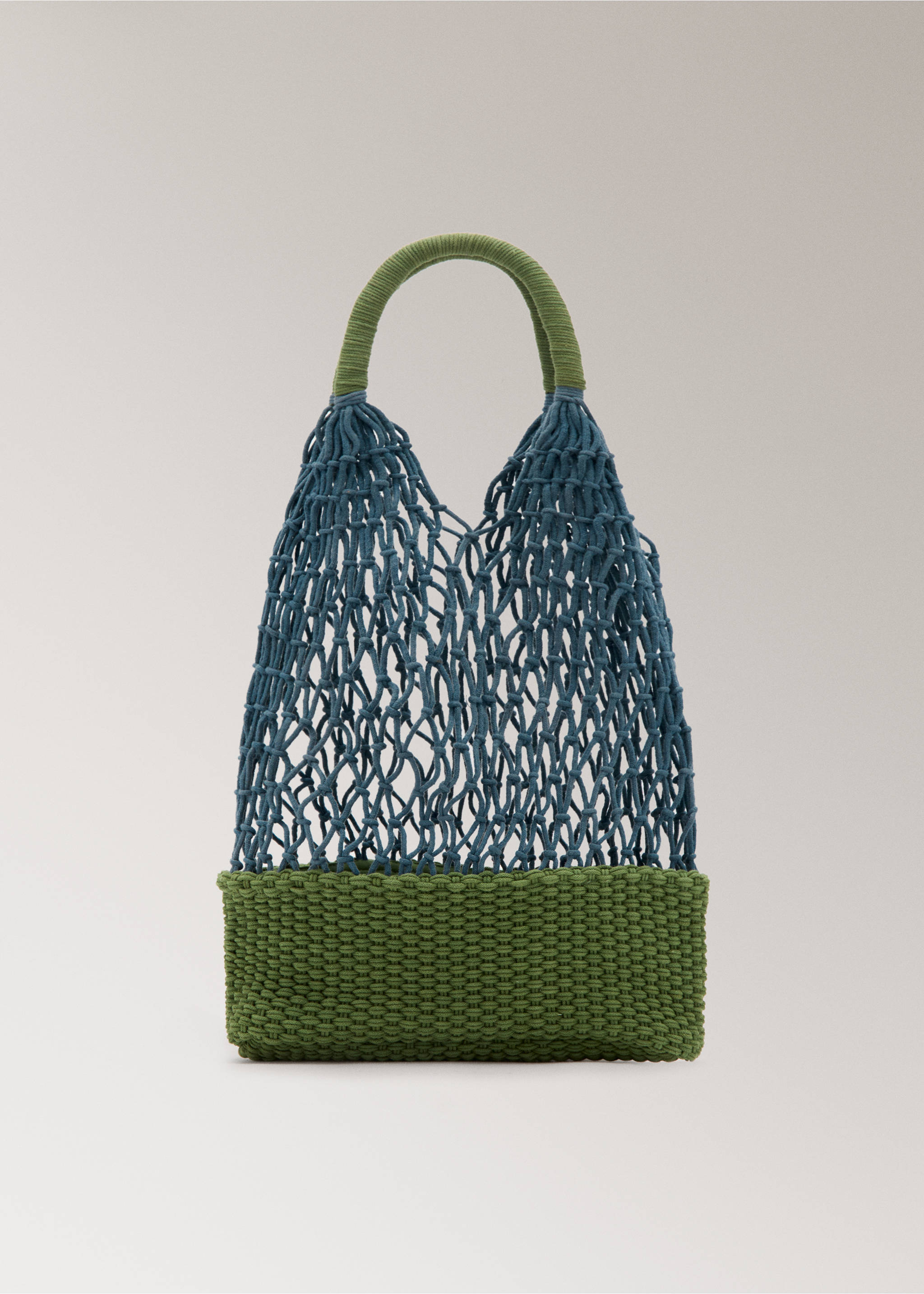 Cotton shoulder bag - Article without model, Blue. Ref: 27025976-00.