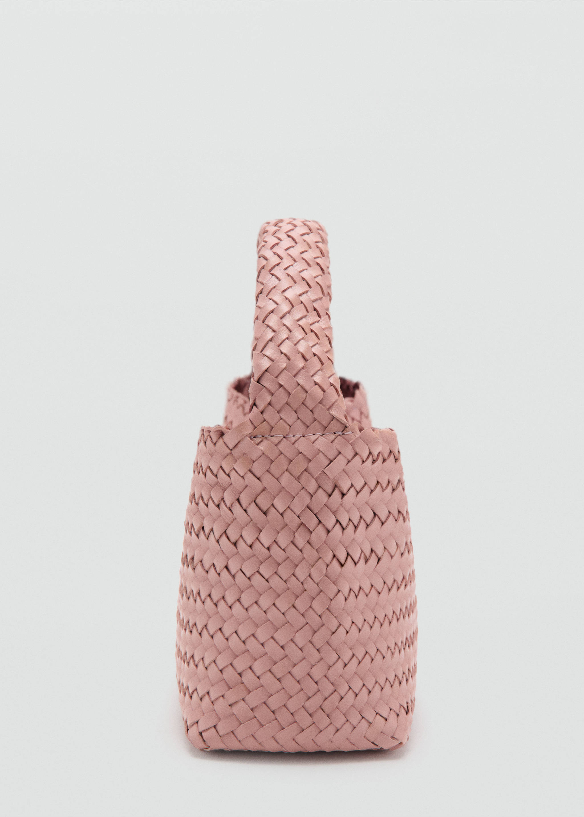 Sac porté main tressé - Détail de l'article 1, Rose clair. Ref: 27025977-00.