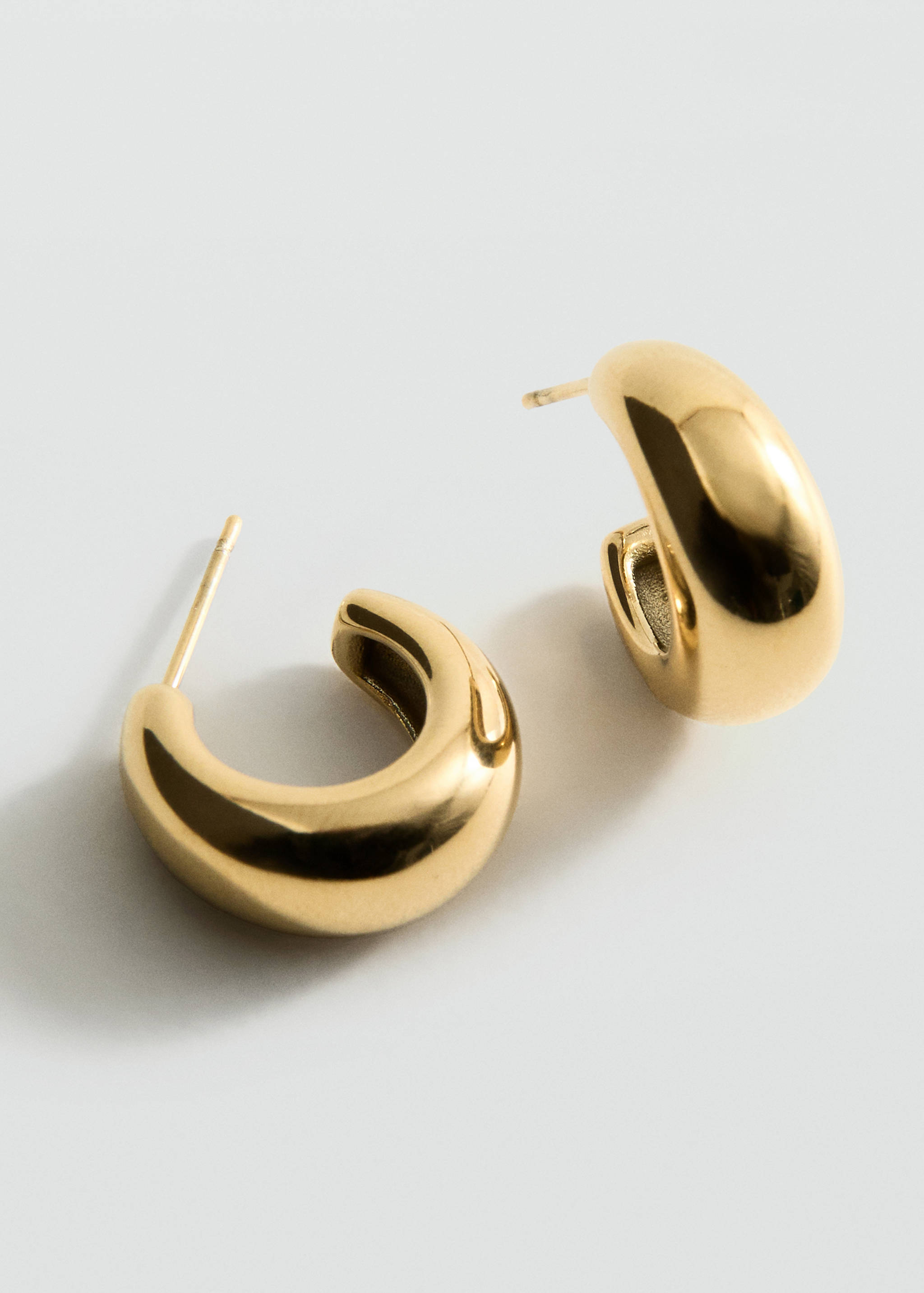 Anting semi-hoop stainless steel - Rincian barang 1