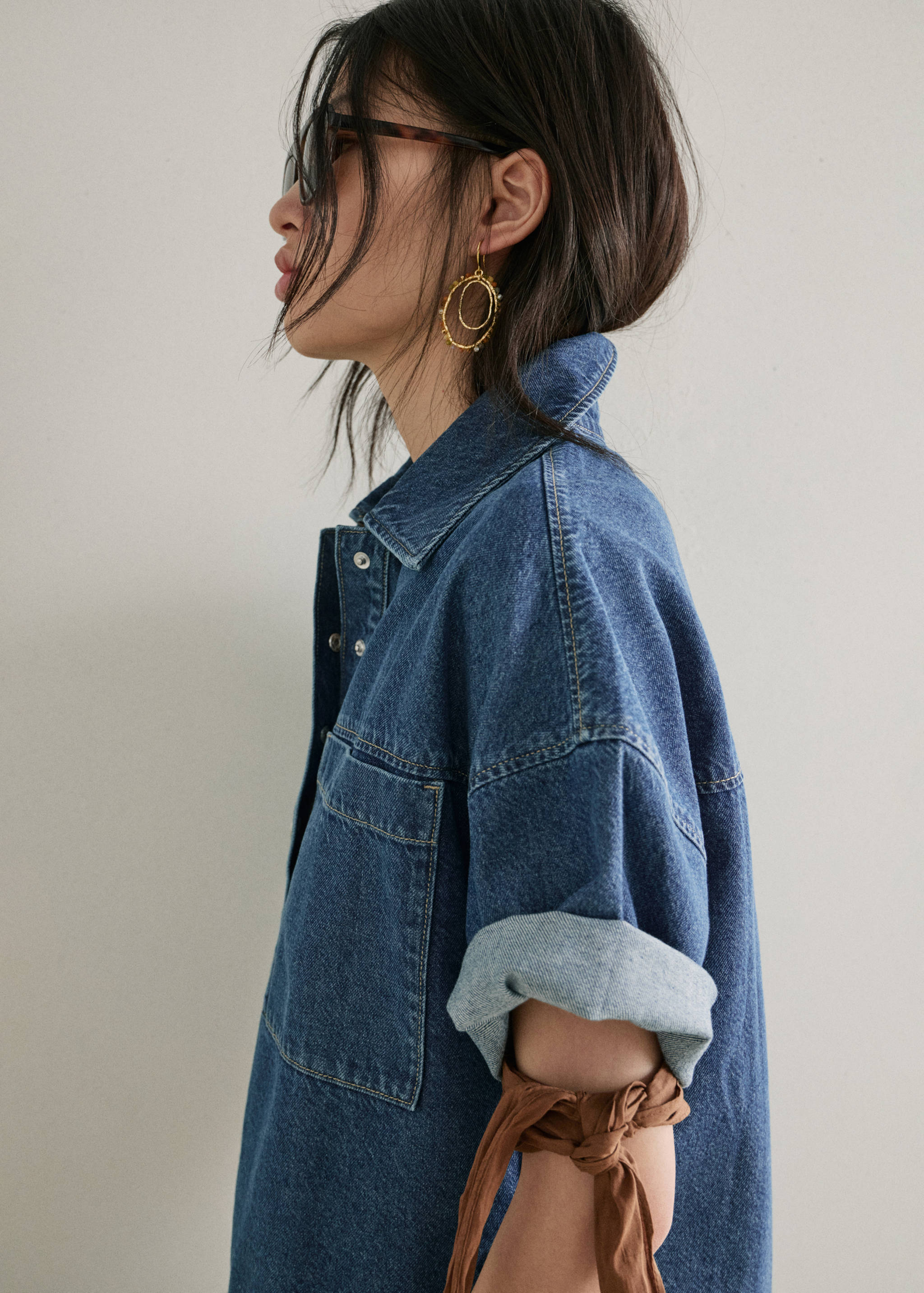 Bead hoop earrings - General plane