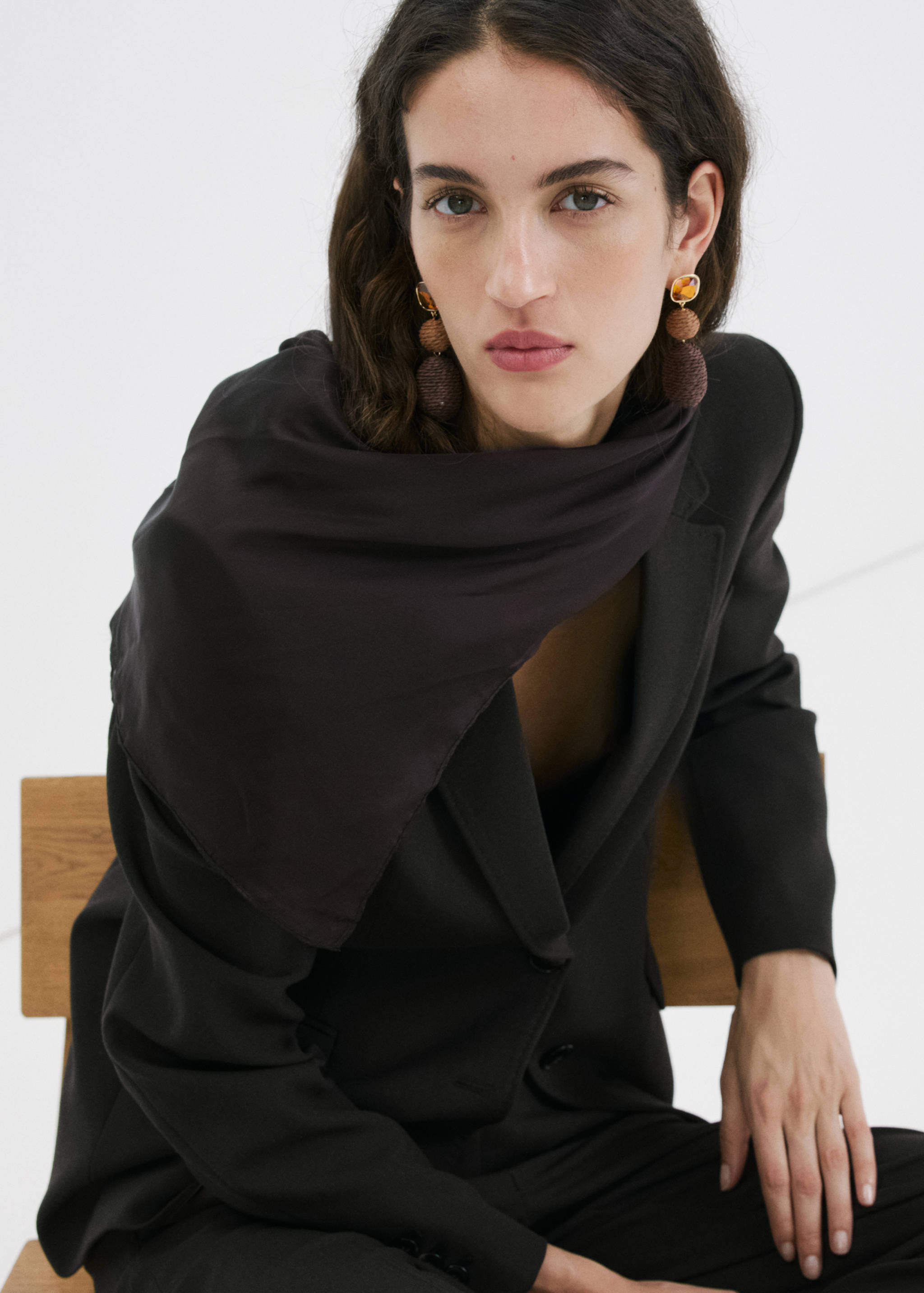 Boucles d’oreilles pendantes fibre naturelle - Détail de l'article 9