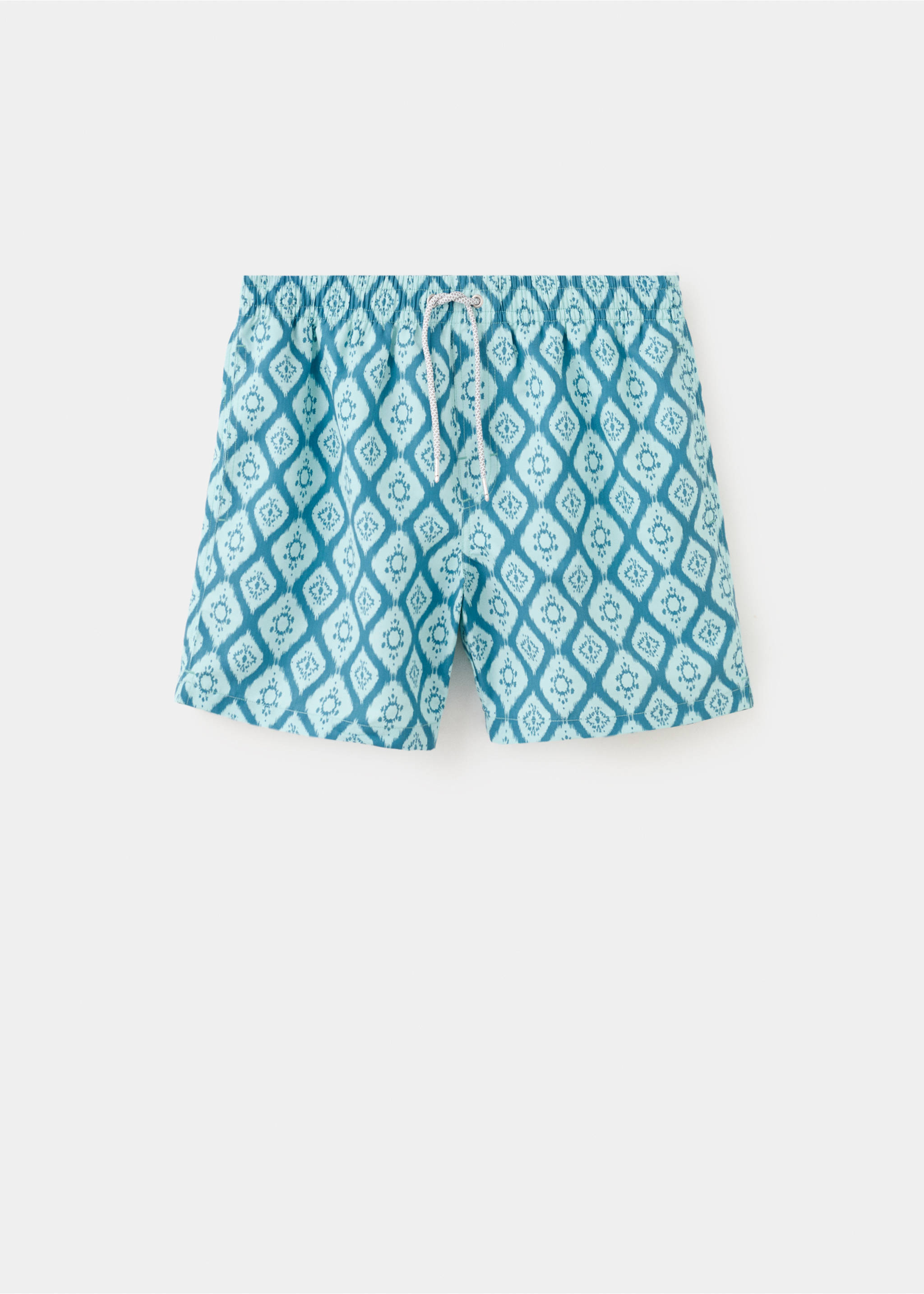 Ethnic-print swimsuit - Article without model, Aqua Green. Ref: 27025988-00.