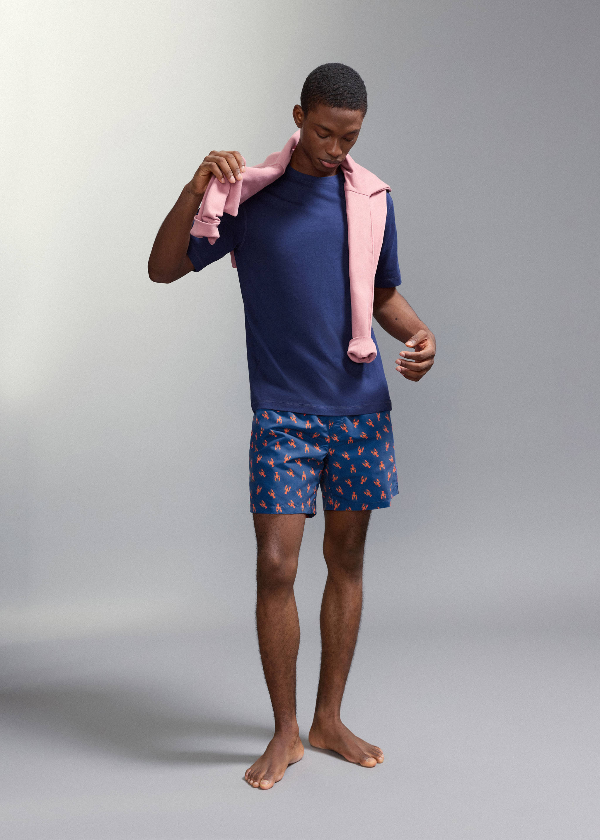 Bañador estampado langosta - Plano general