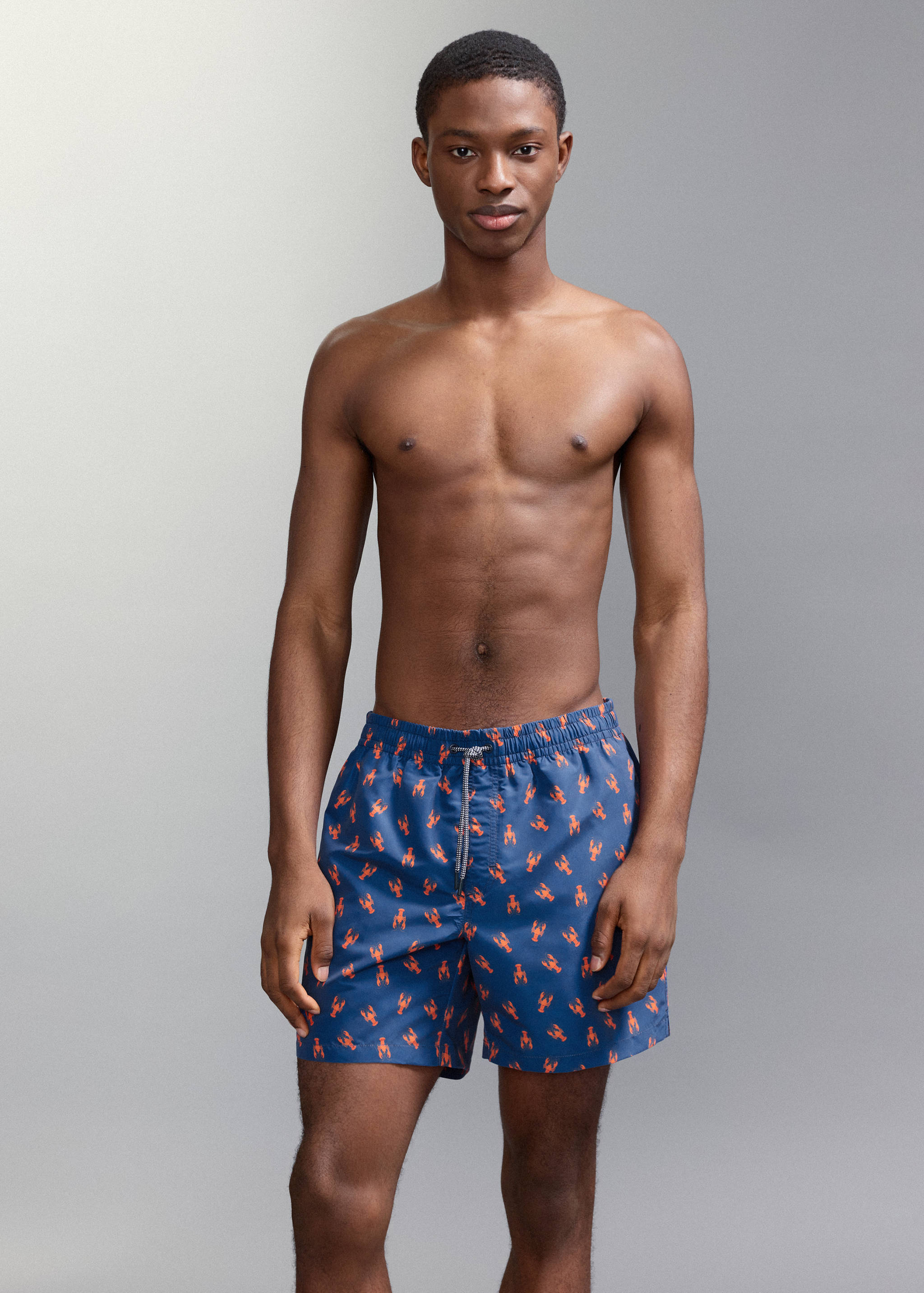Bañador estampado langosta - Plano medio