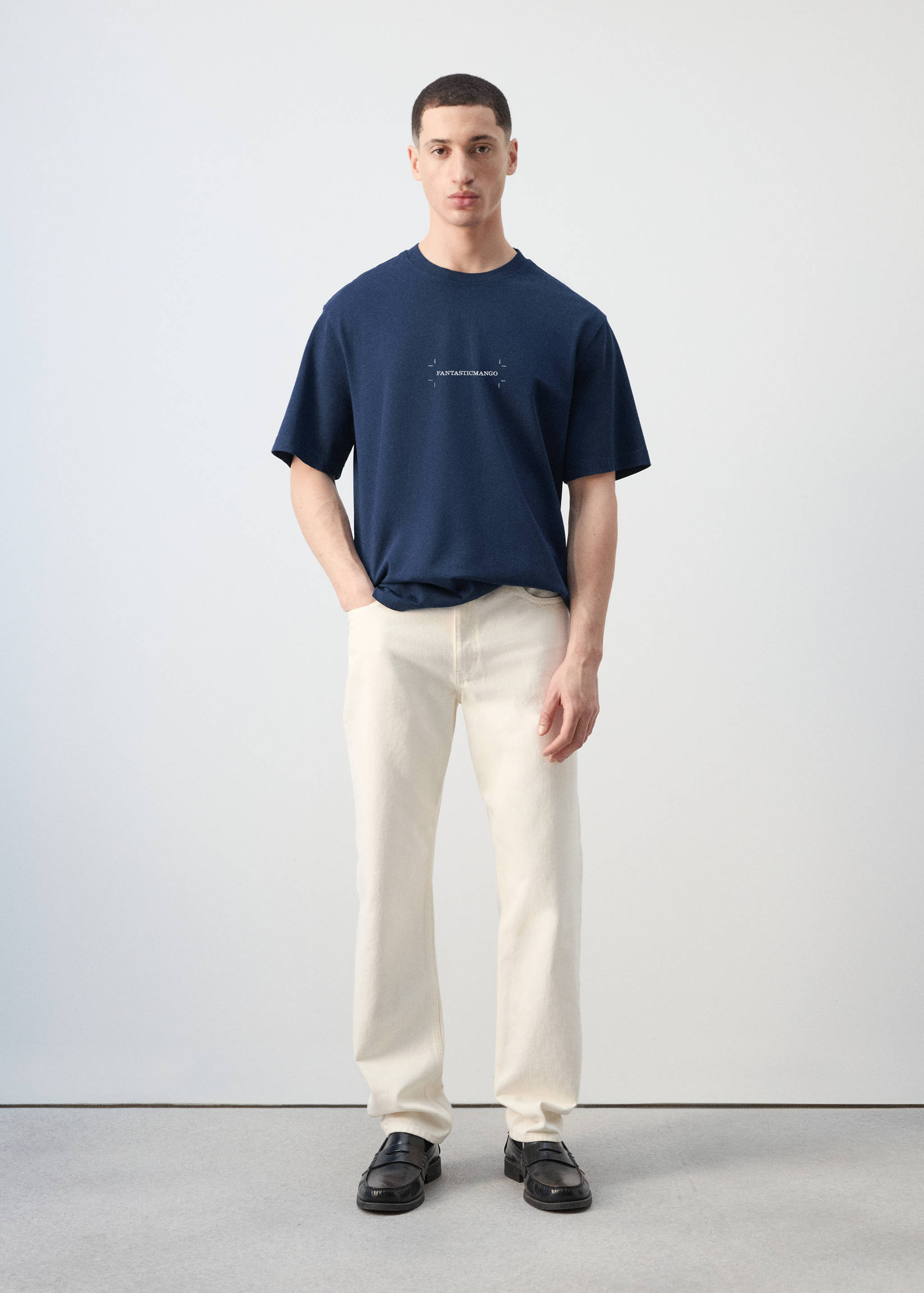 Футболка 100% хлопок с принтом - Общий план