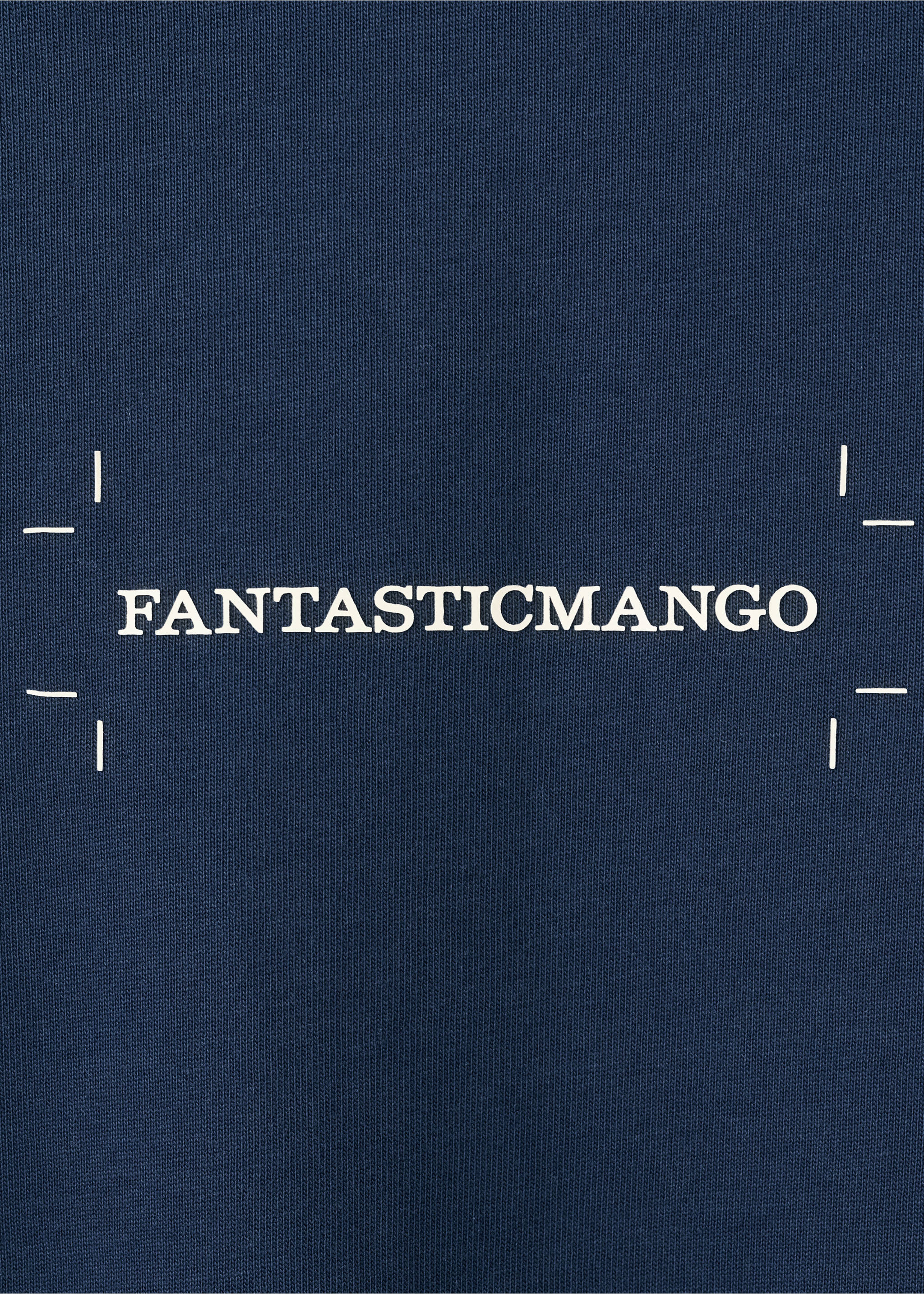 Футболка 100% хлопок с принтом - Деталь изделия 0, Чернильный. Ref: 27025992-00.