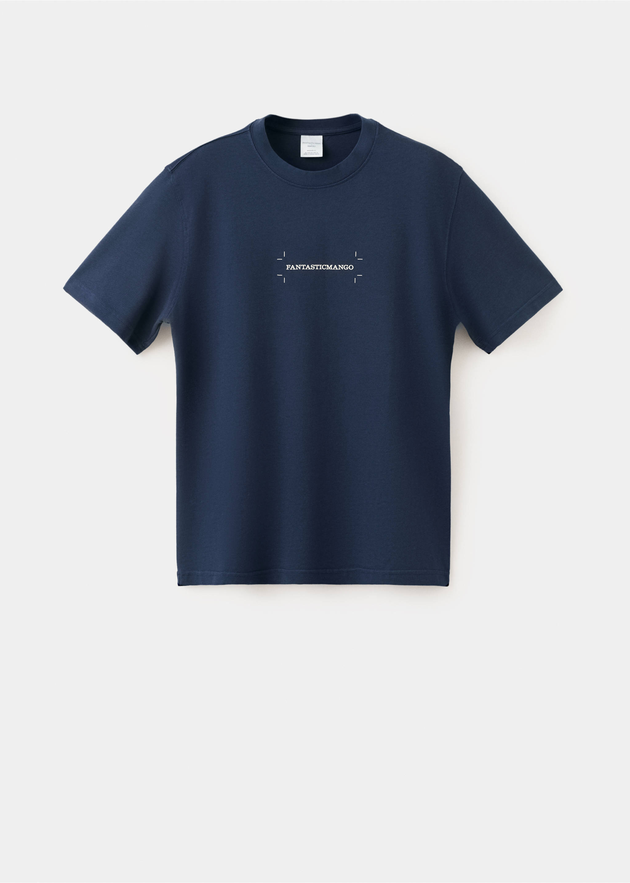 100% cotton printed t-shirt - Article without model, Ink Blue. Ref: 27025992-00.