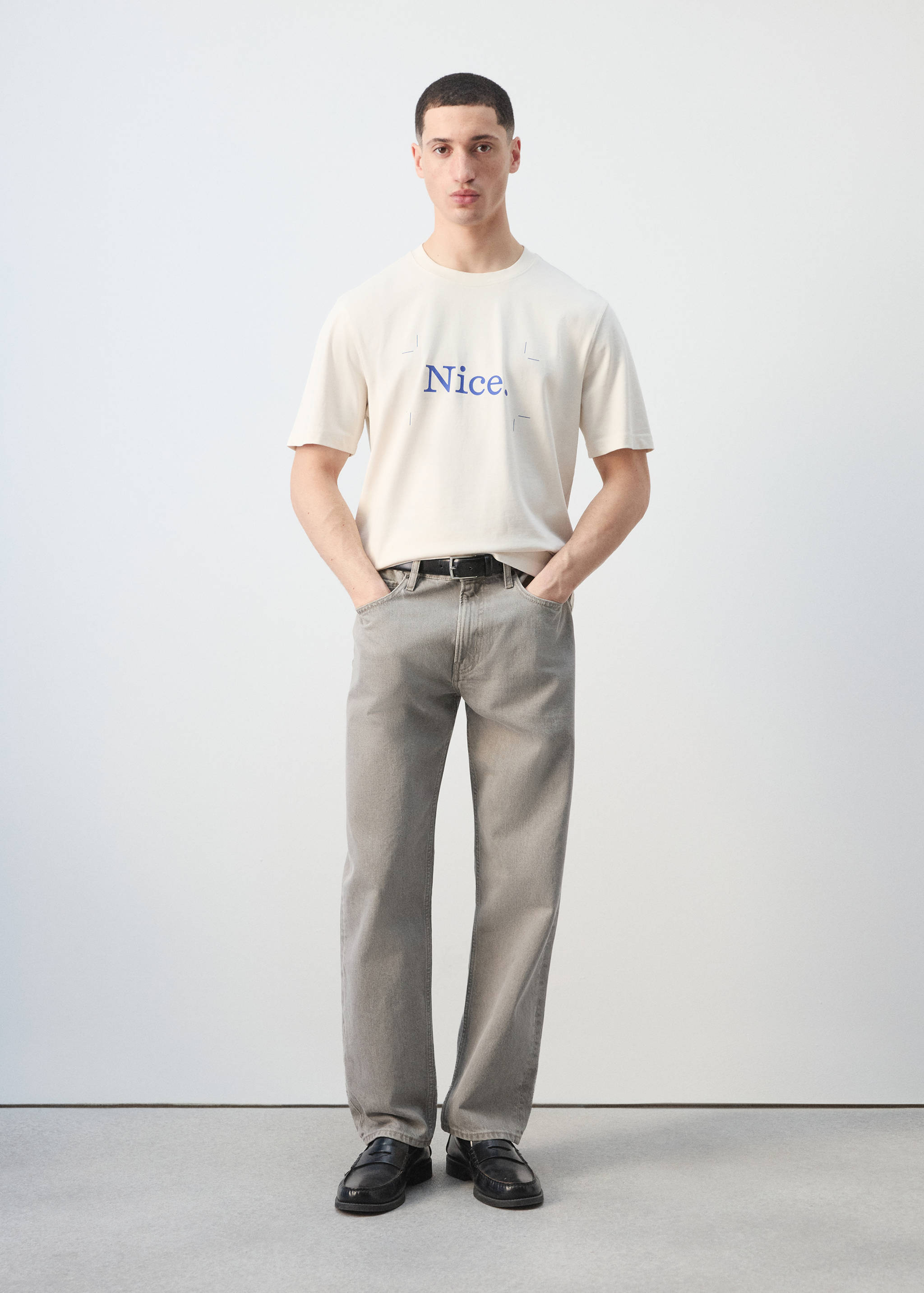 Футболка 100% хлопок с принтом - Общий план