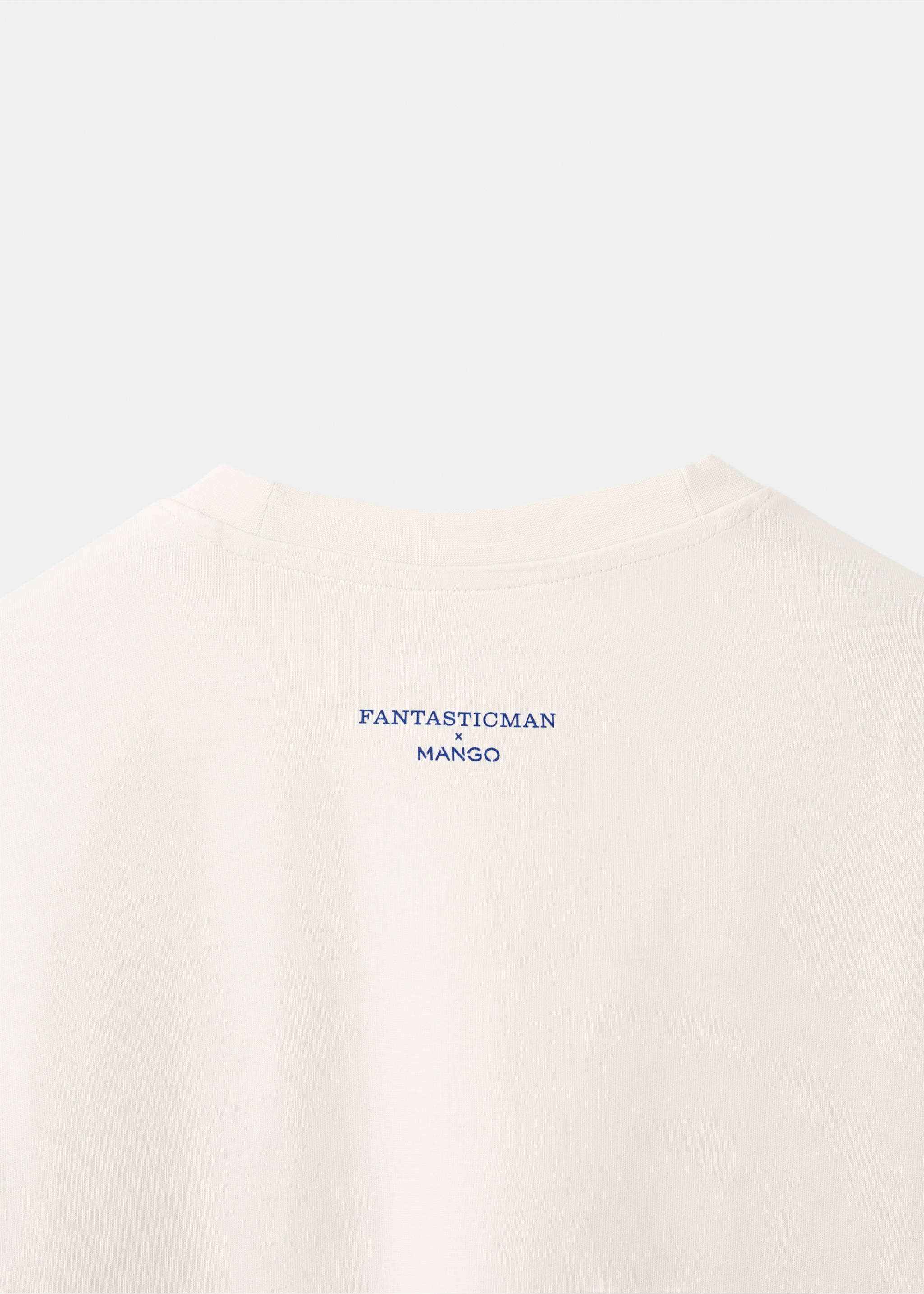 Футболка 100% хлопок с принтом - Деталь изделия 0, Грязно-белый. Ref: 27025993-00.