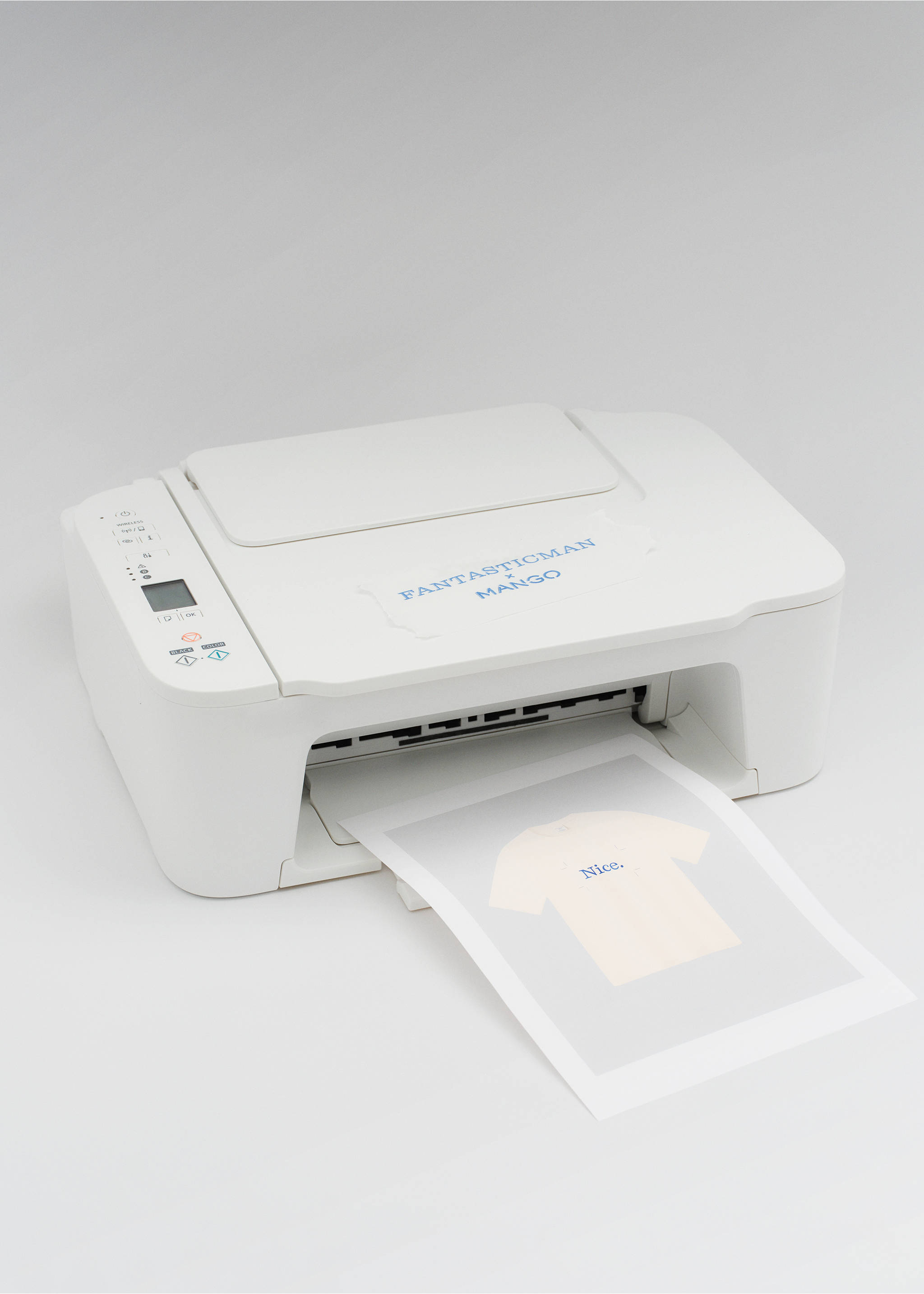 Футболка 100% хлопок с принтом - Деталь изделия 9, Грязно-белый. Ref: 27025993-00.