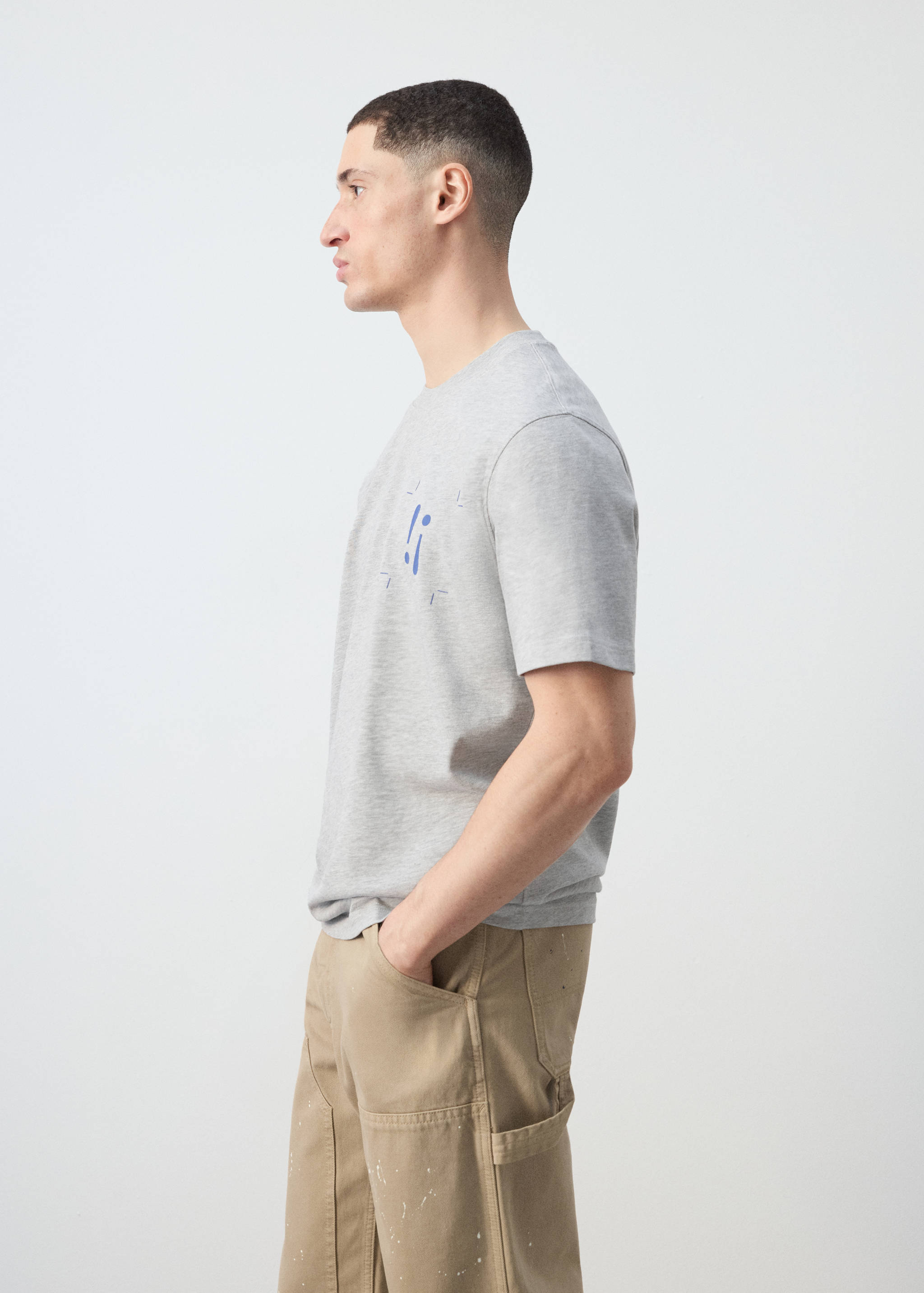 Футболка 100% хлопок с принтом - Деталь изделия 2