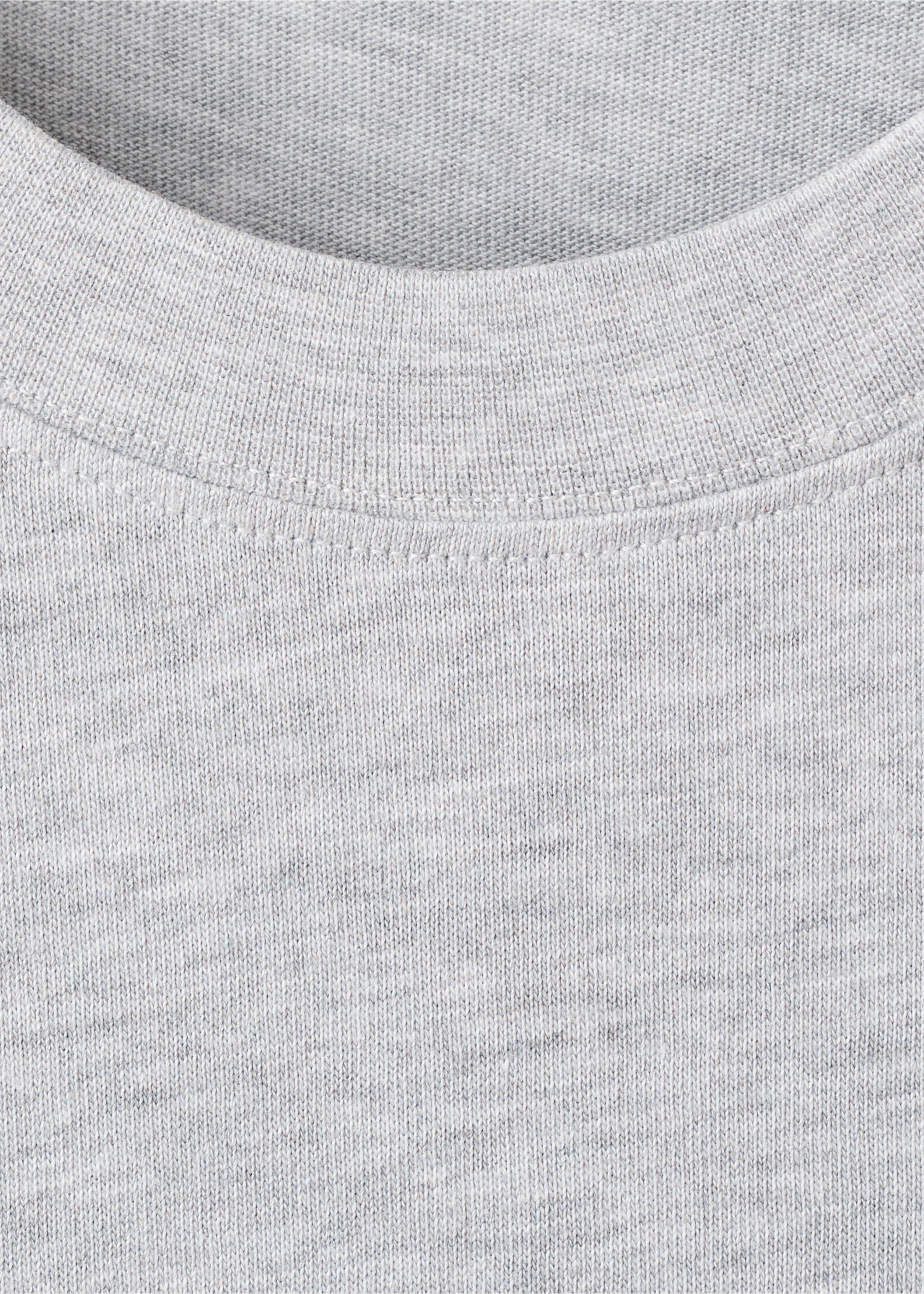 100% cotton printed t-shirt - Details of the article 8, Medium Heather Grey. Ref: 27025994-00.