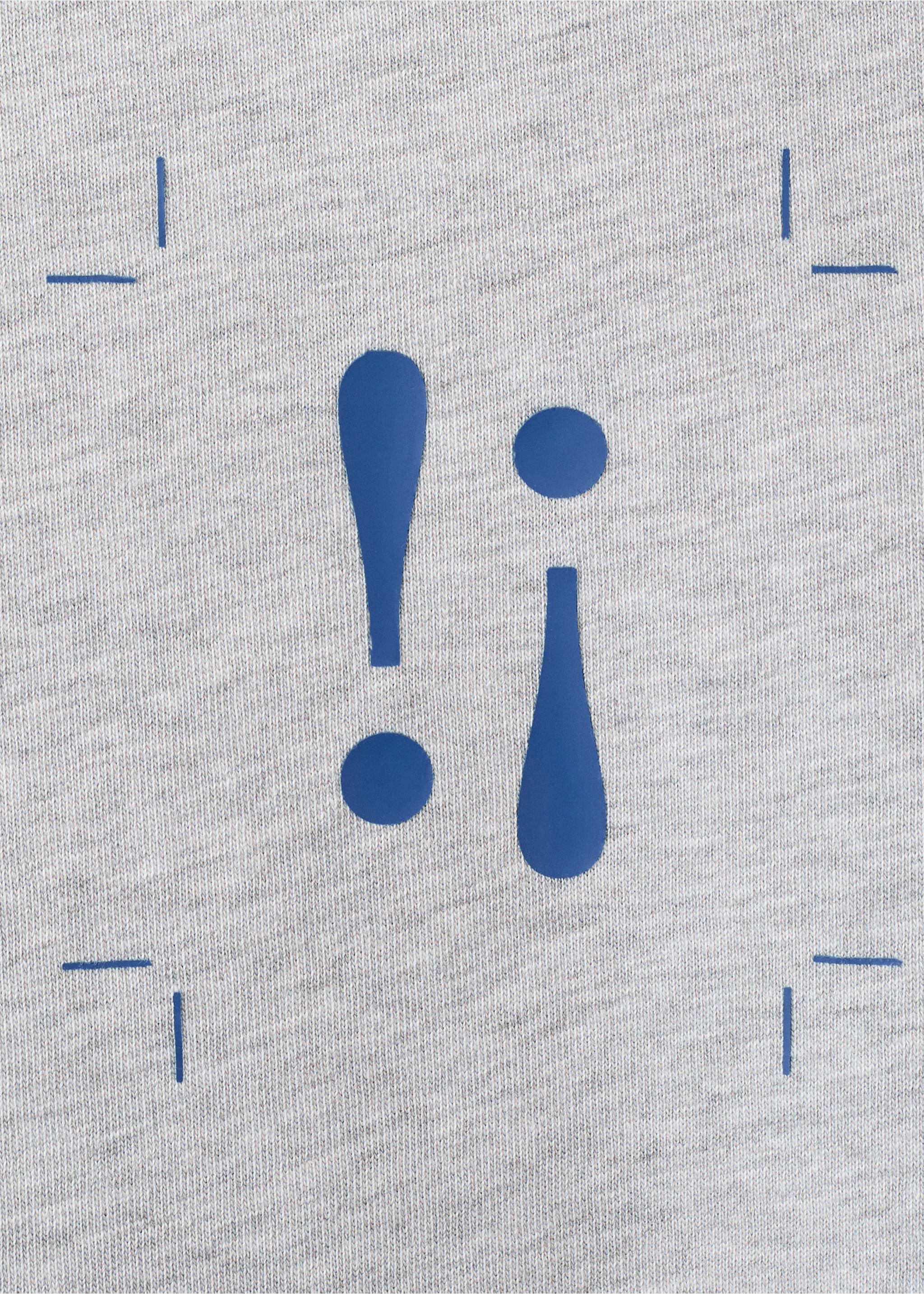 Футболка 100% хлопок с принтом - Деталь изделия 0, Меланжевый средний серый . Ref: 27025994-00.