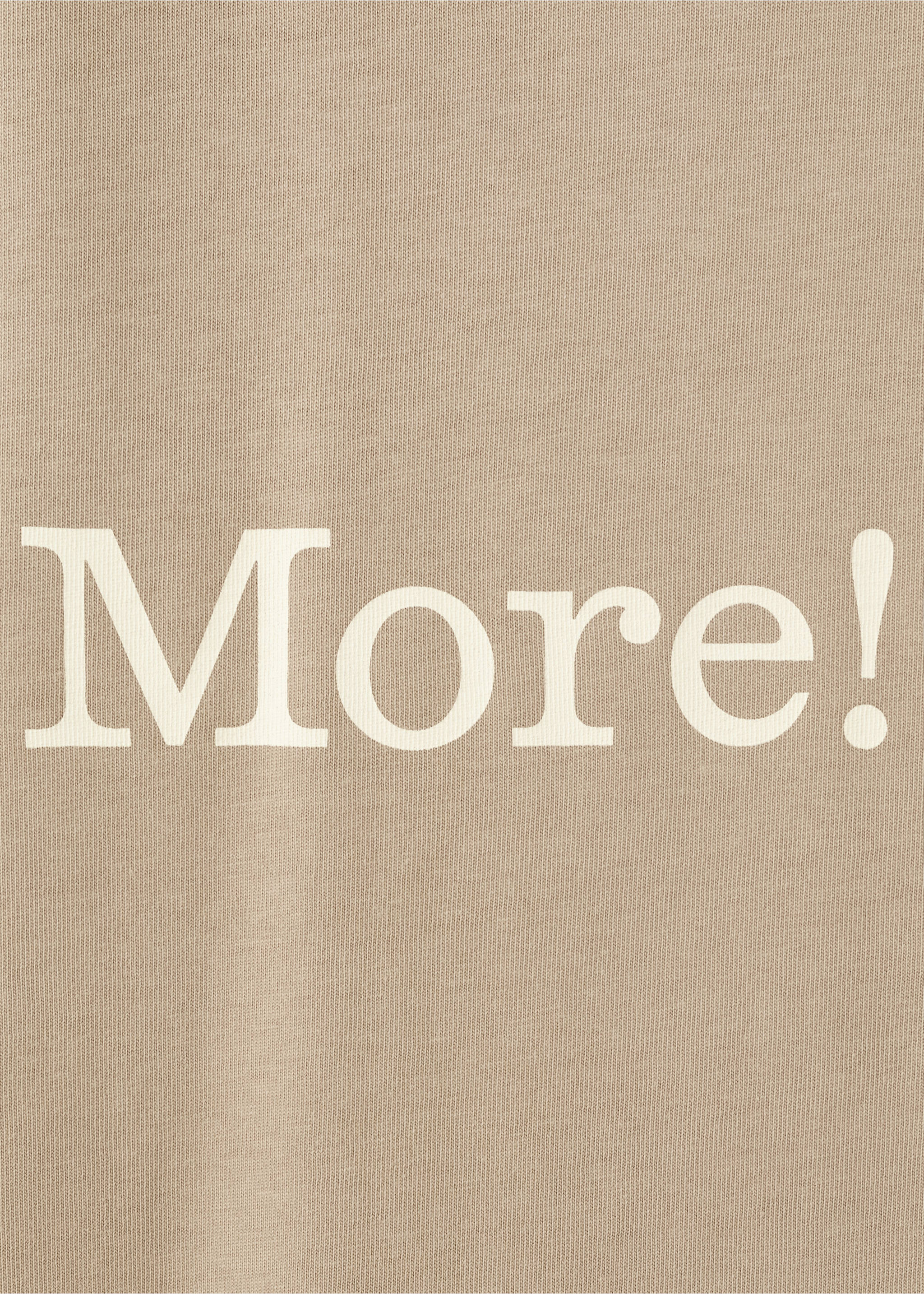 تي شيرت قطني 100٪ مع نص مطبوع - تفاصيل المنتج 8, بيج. Ref: 27025995-00.