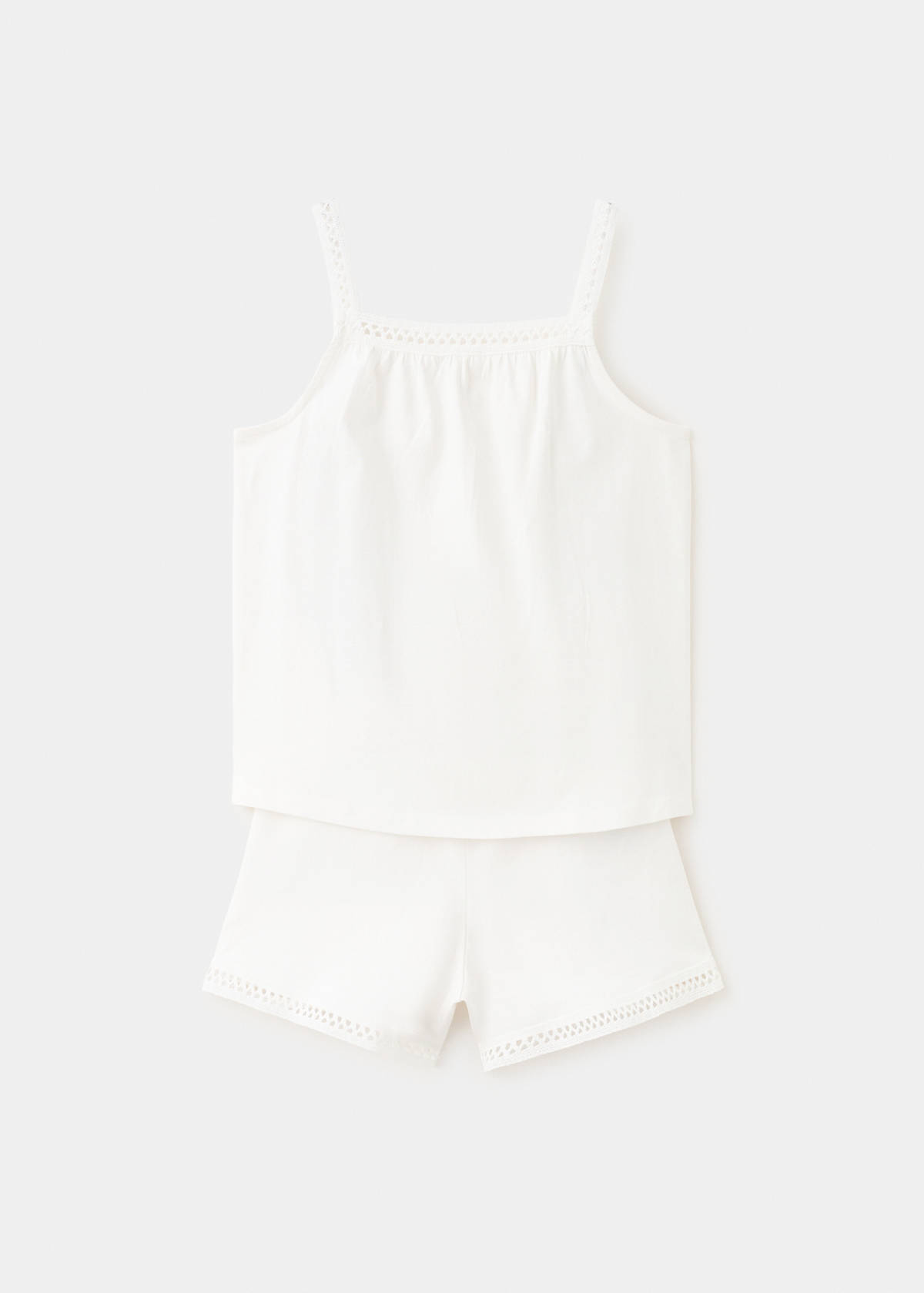 Short pyjamas with openwork details — Off White