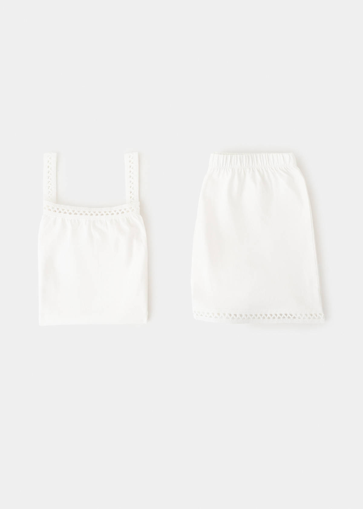 Short pyjamas with openwork details — Off White