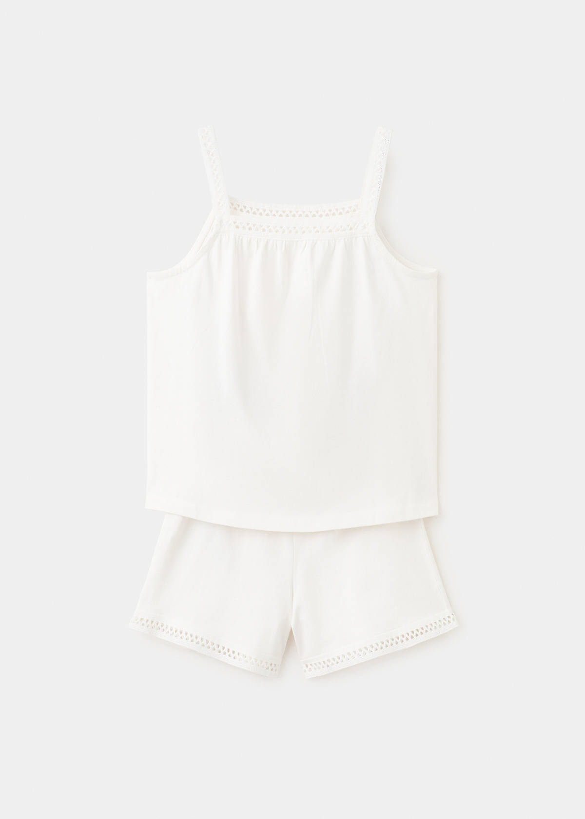 Short pyjamas with openwork details — Off White