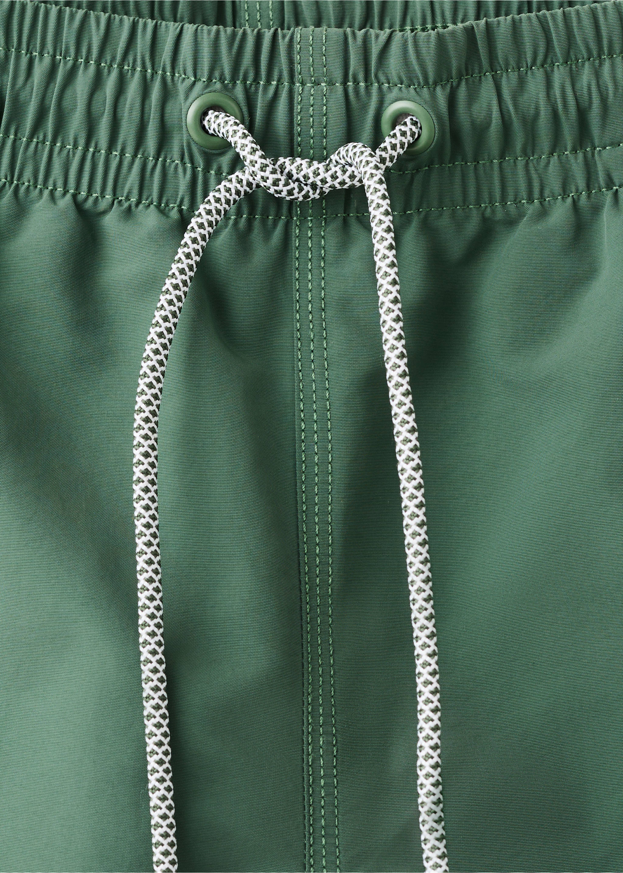 Basic-Badeshorts mit Kordelzug - Detail des Artikels 8, Khaki. Ref: 27026000-00.