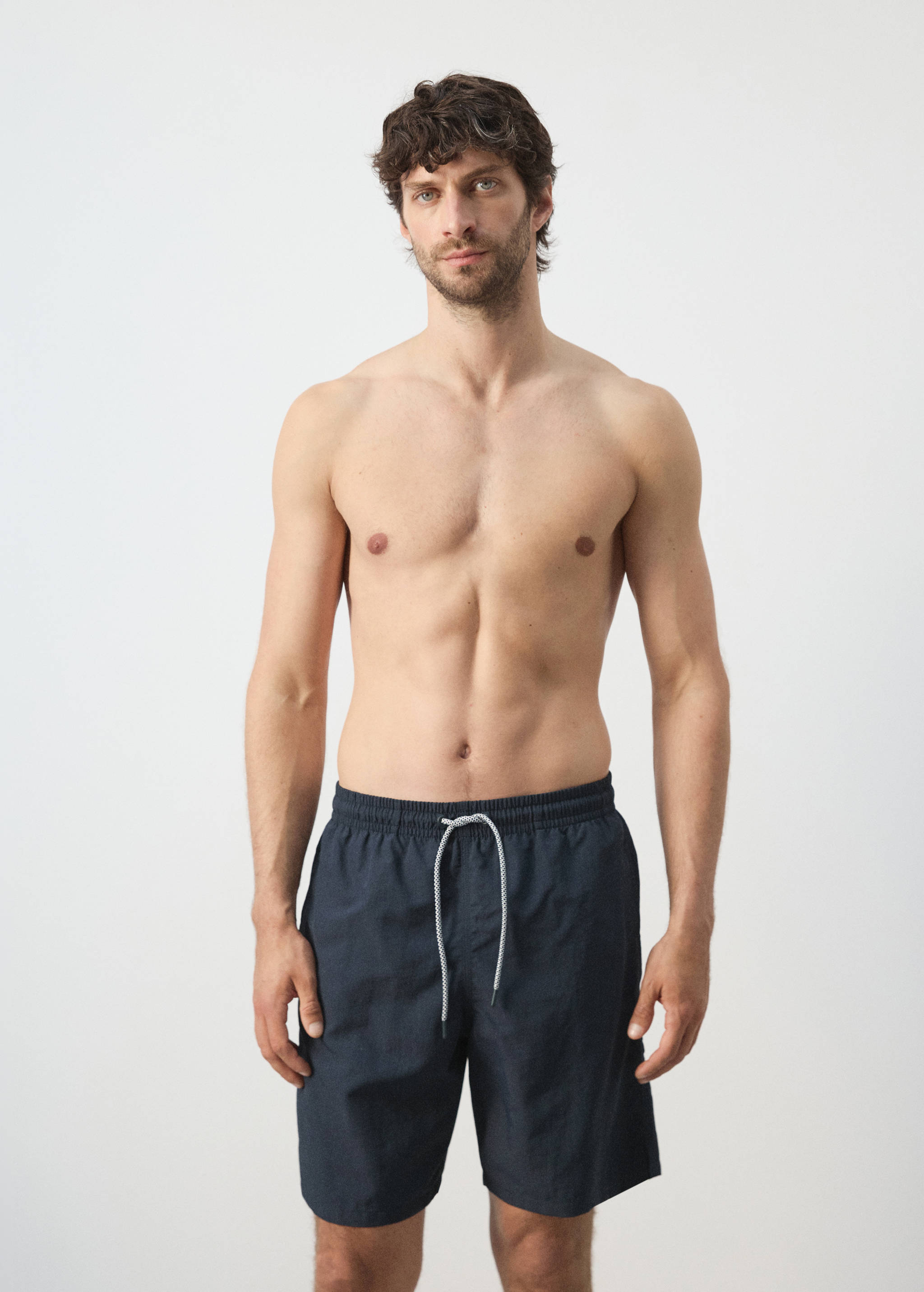 Basic drawstring swimsuit - Medium plane