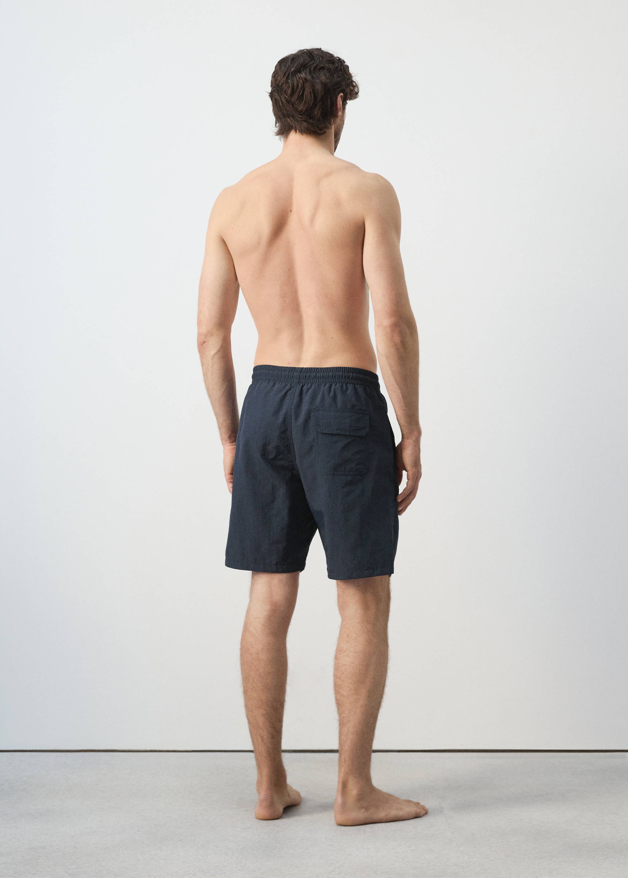 Basic drawstring swimsuit - Reverse of the article