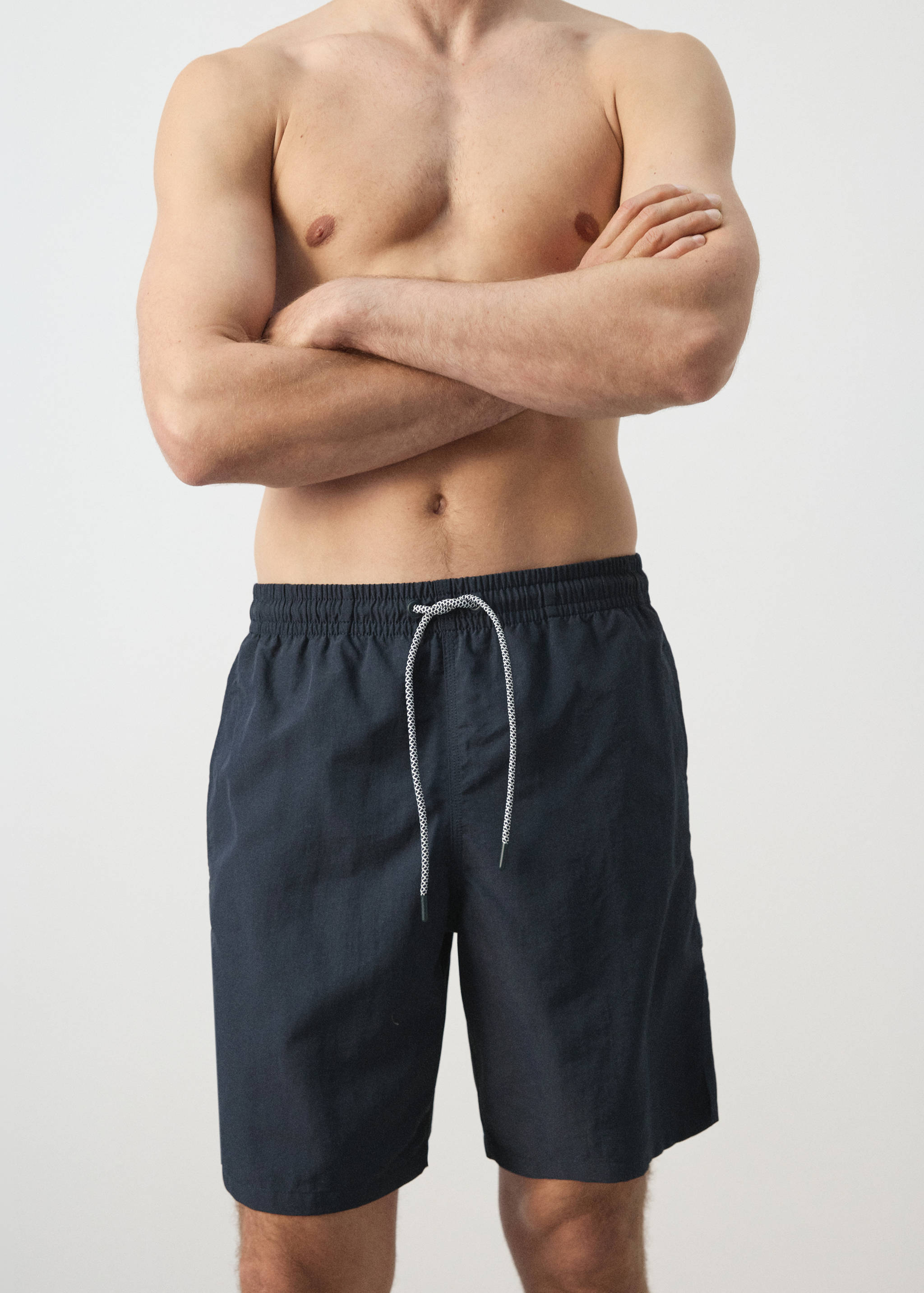 Basic drawstring swimsuit - Details of the article 1