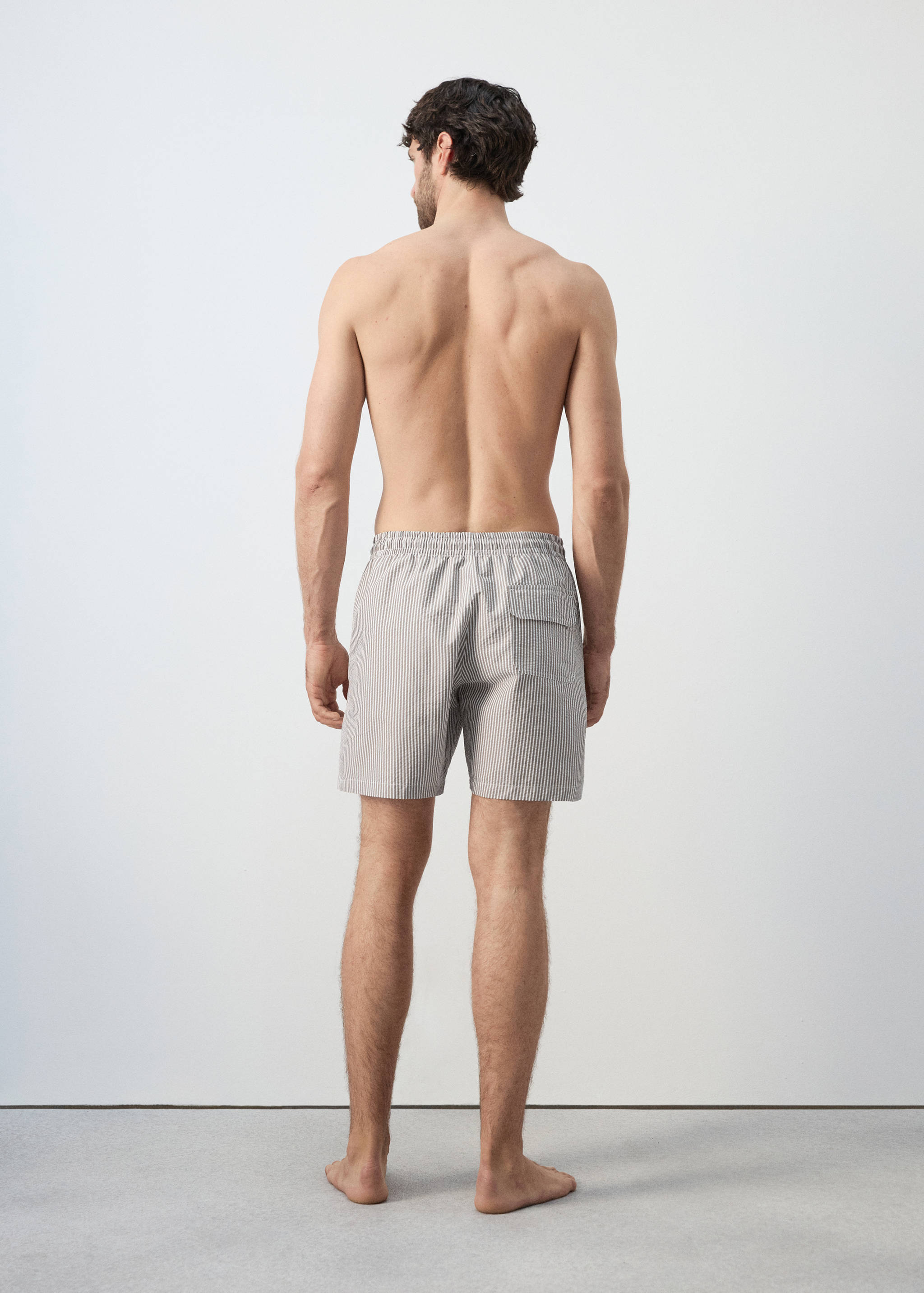 Maillot de bain rayures seersucker - Verso de l’article