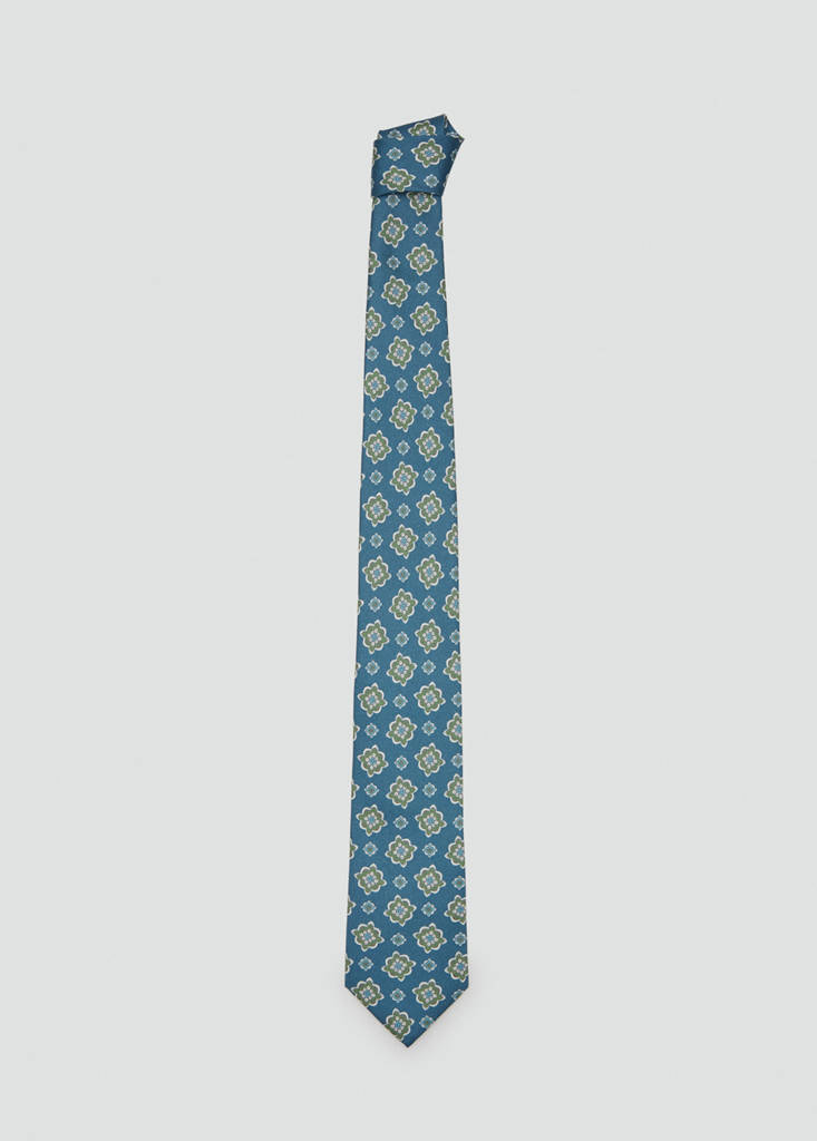 Corbata seda estampado