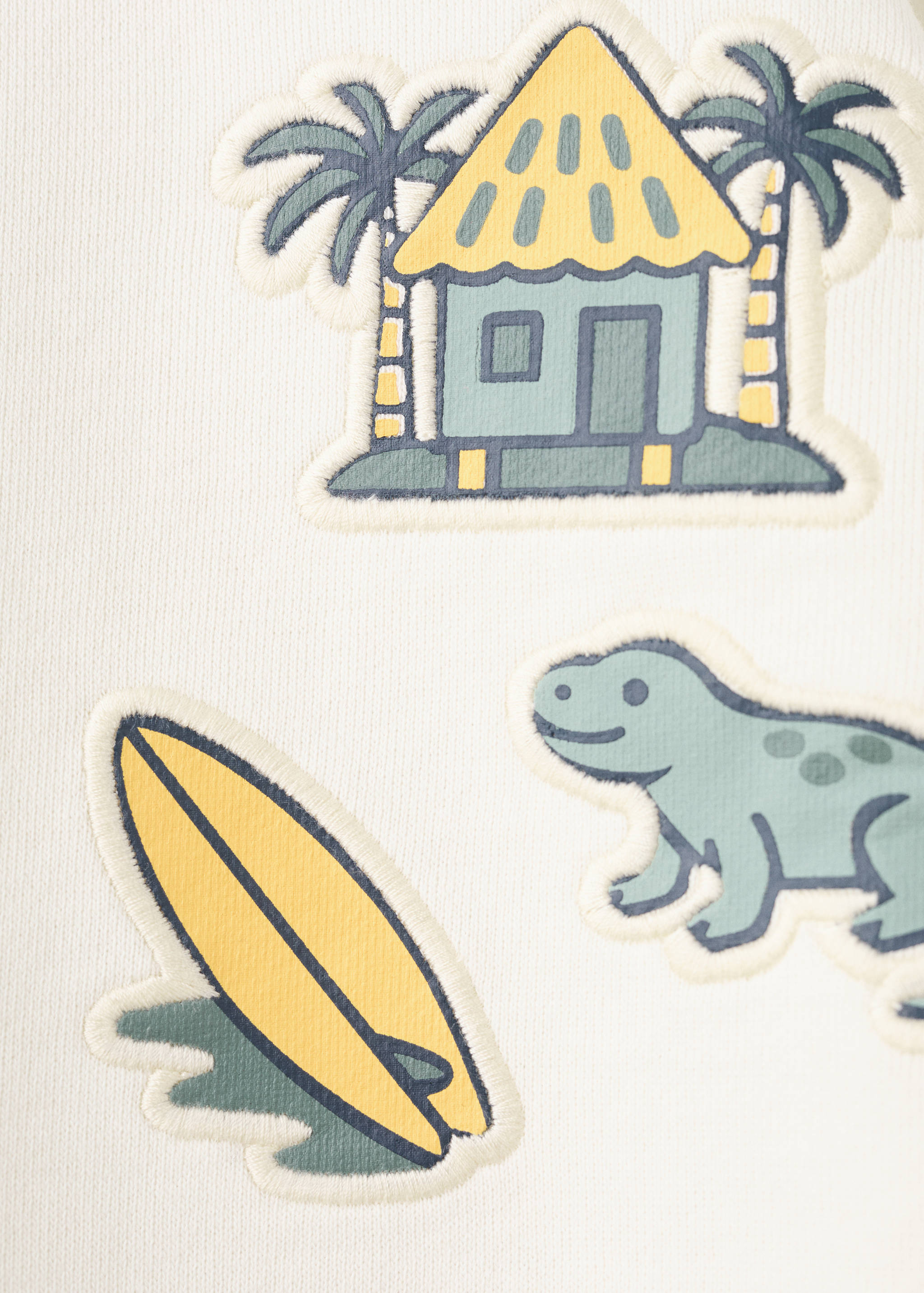 Sudadera algodón parches bordados - Detalle del artículo 8