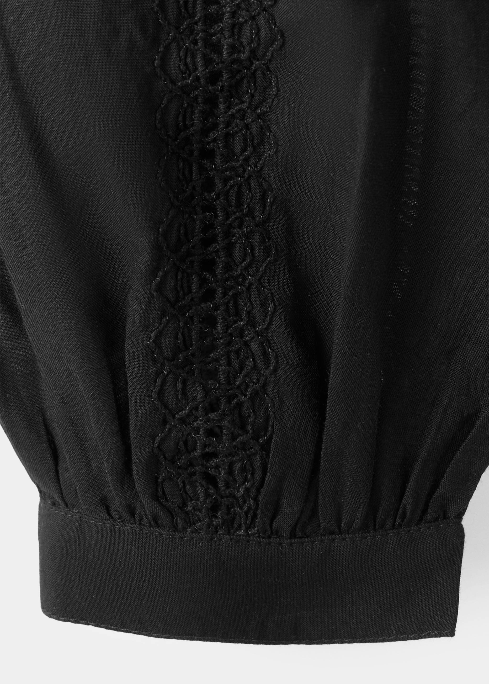 Embroidered openwork blouse - Details of the article 0