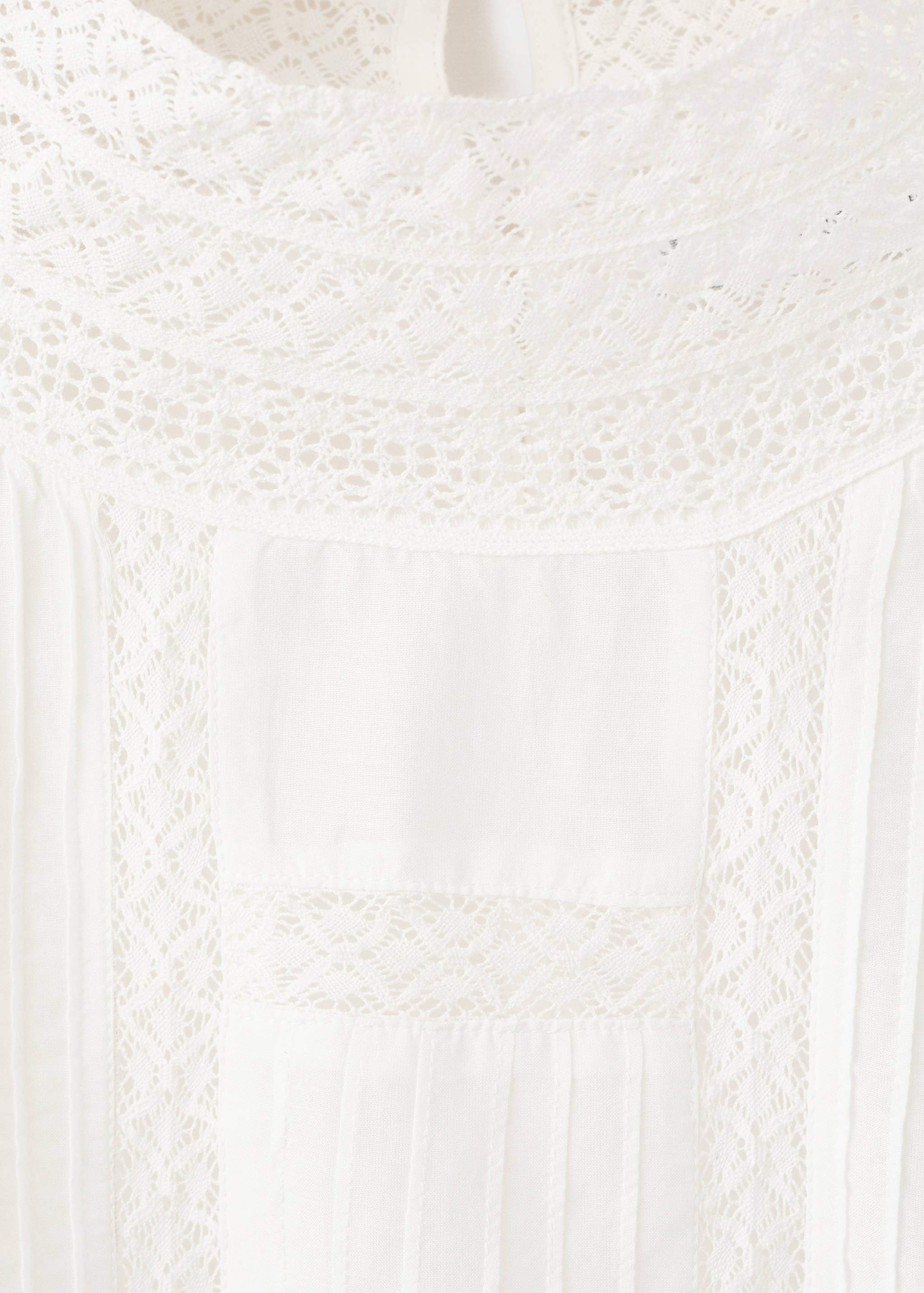 Embroidered openwork blouse - Details of the article 8