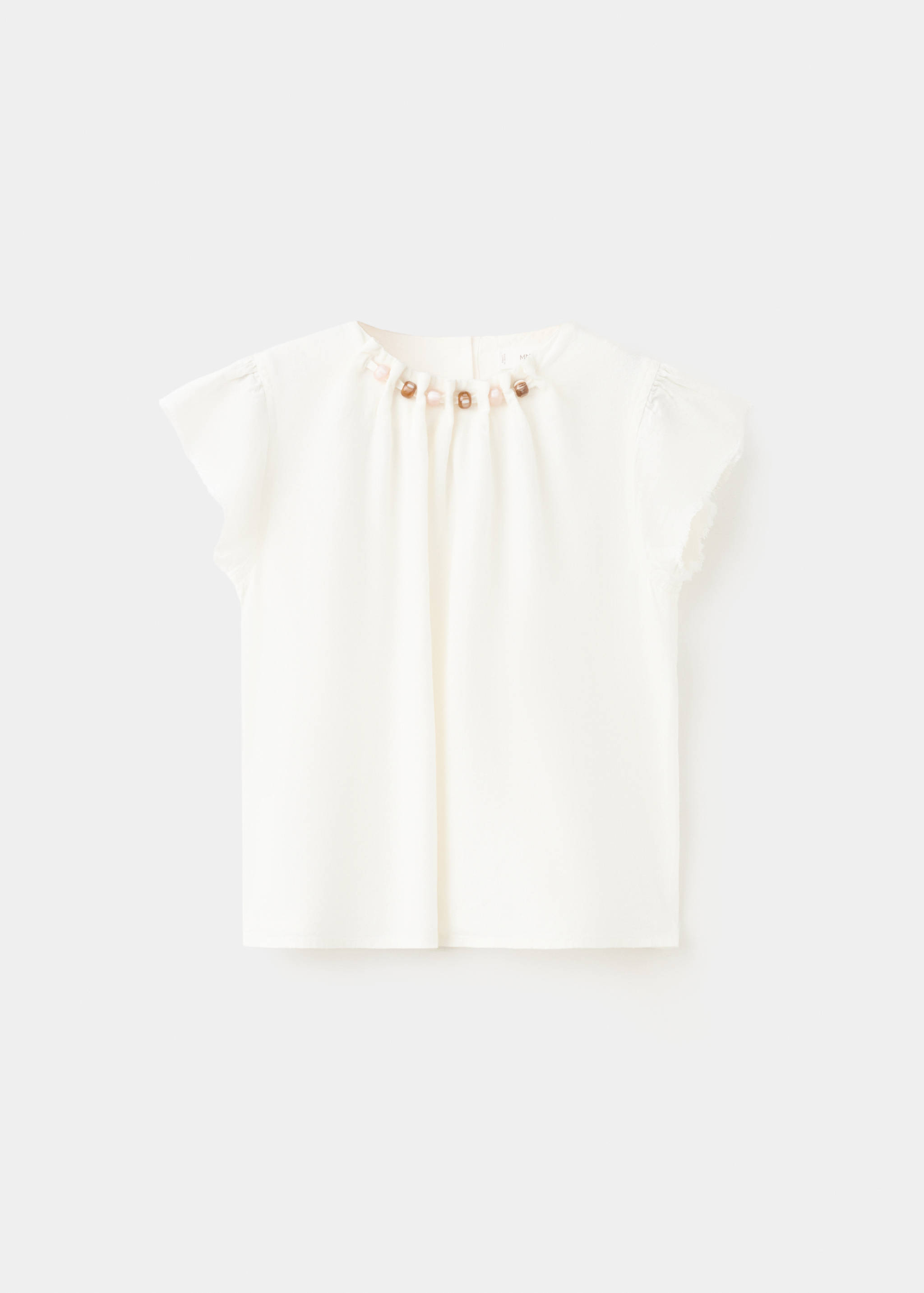 Linen blouse with beadwork - Article without model