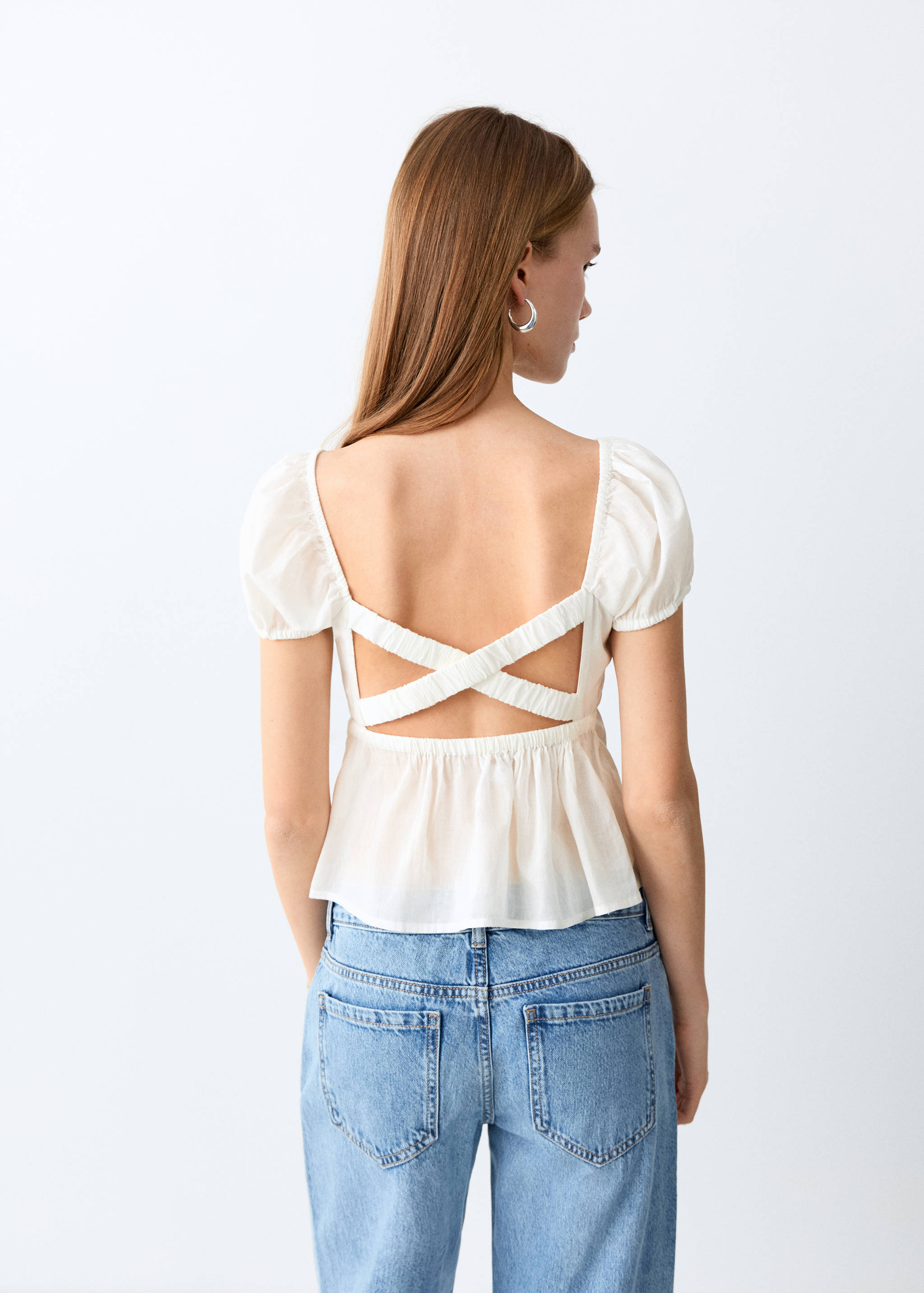 Cotton crop top - Reverse of the article