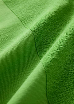 Plain overdyed beach towel with tassels — Green Apple 3